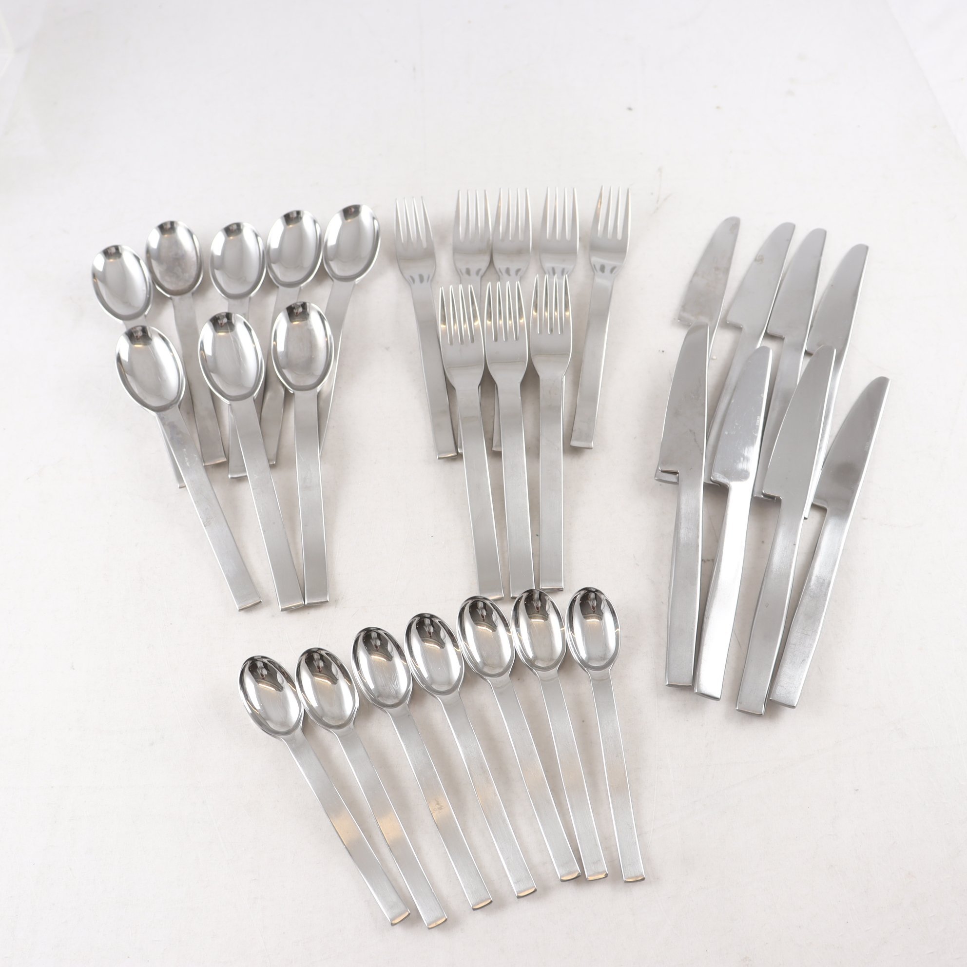 Bestick, Gense, rostfritt stål, 31 del.