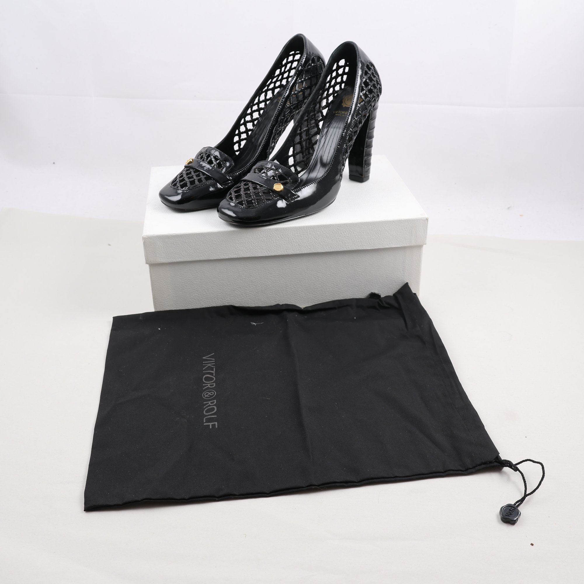 Pumps, Viktor & Rolf, svart, stl. 38