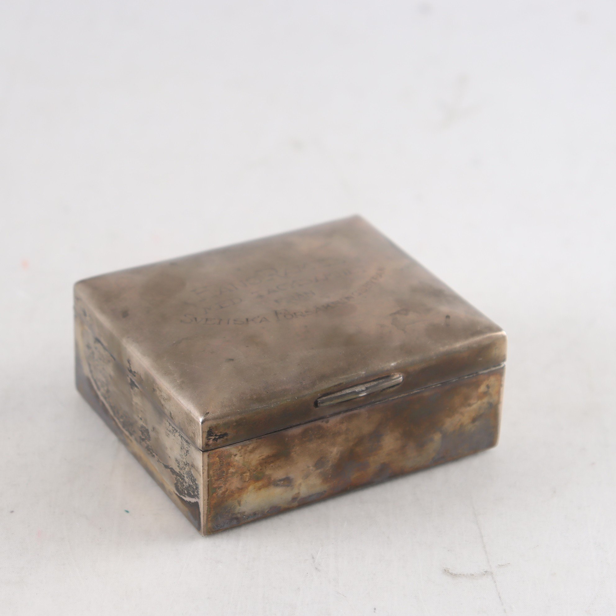 Skrin, silver, svensk importstämpel