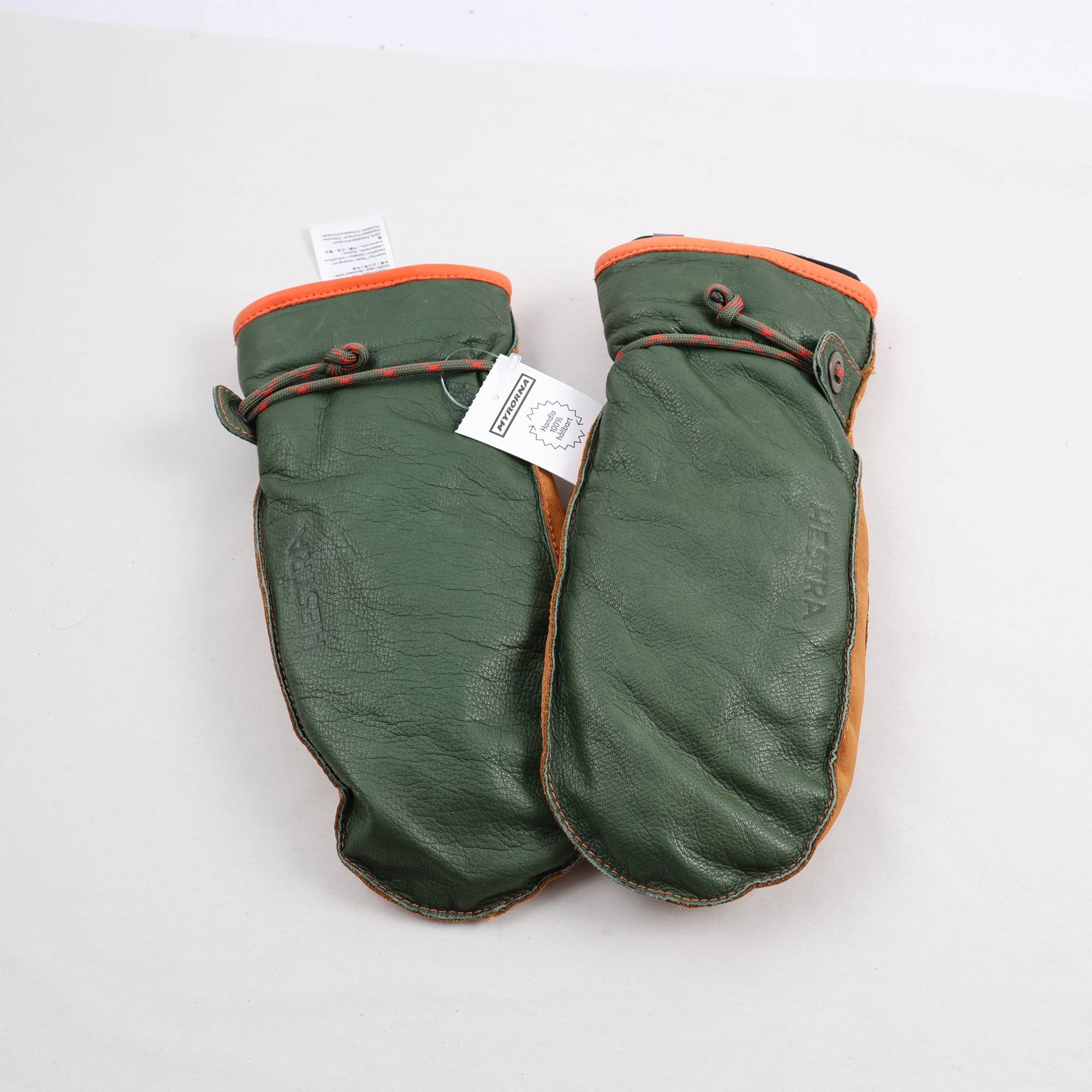 Vantar, Hestra, grön, brun, stl. 7