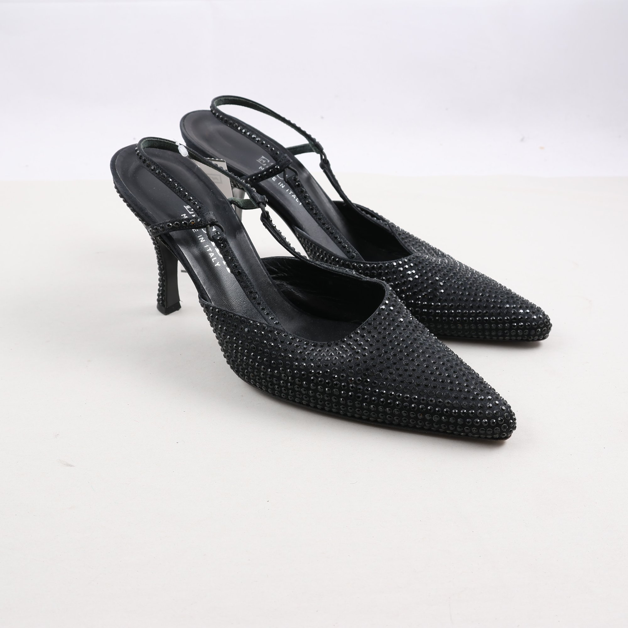 Klackskor, Escada, svart, stl. 38