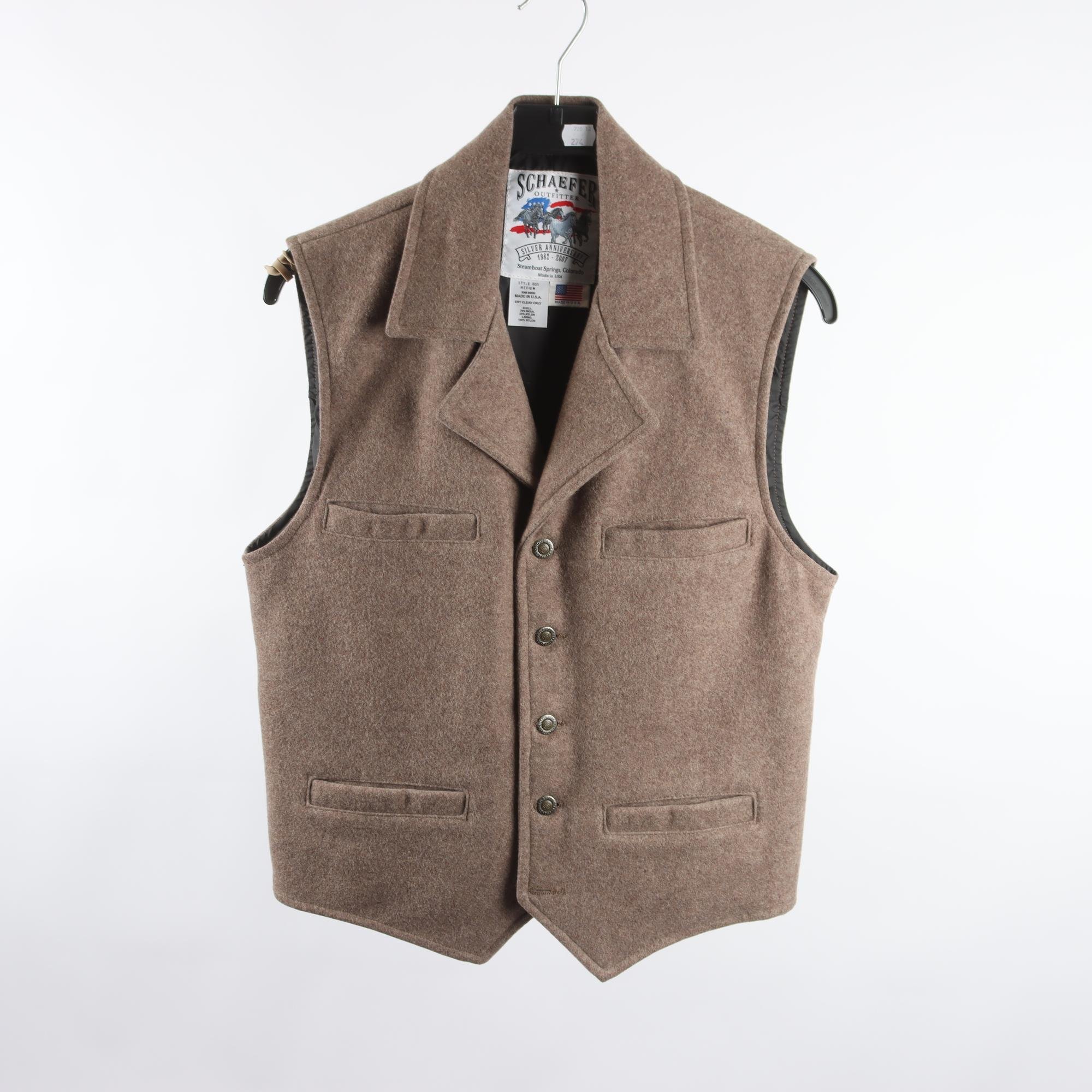 Väst, Schaefer, brun, stl. M