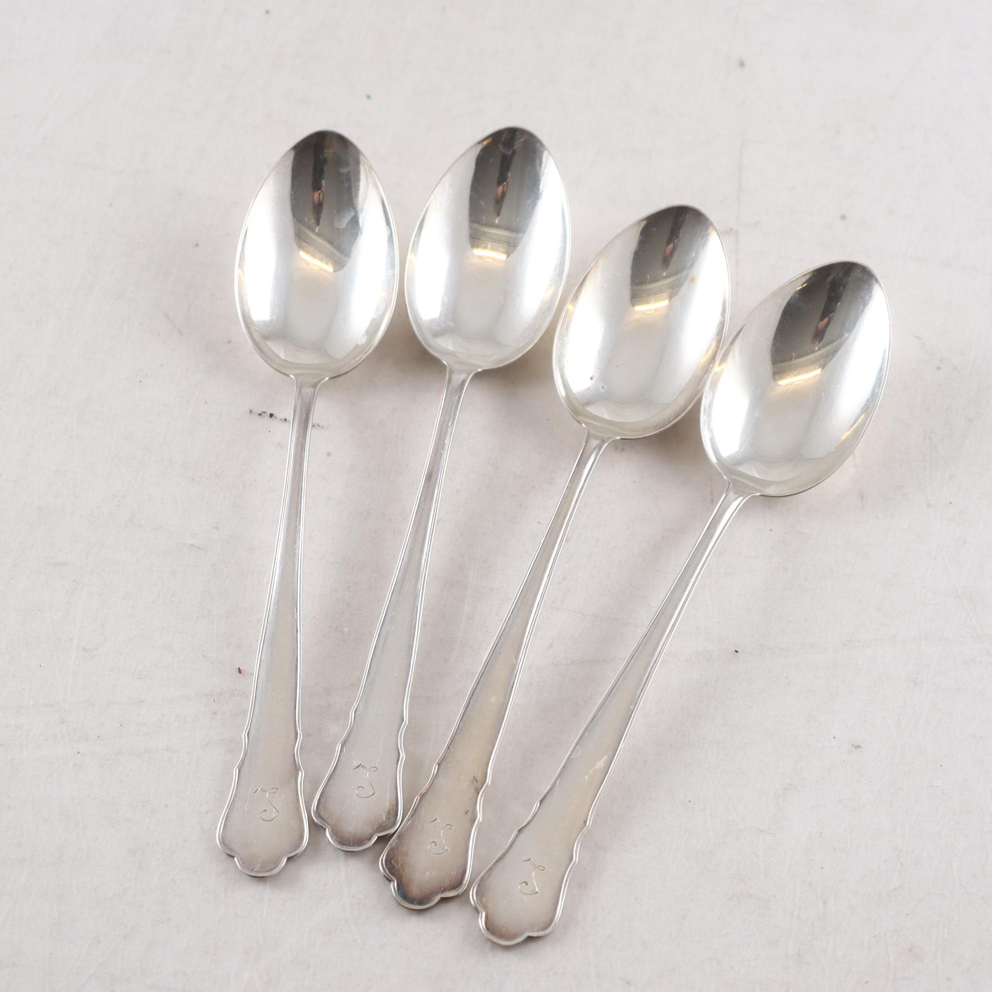 Matskedar, silver, GAB, Stockholm, 1941, 4 st