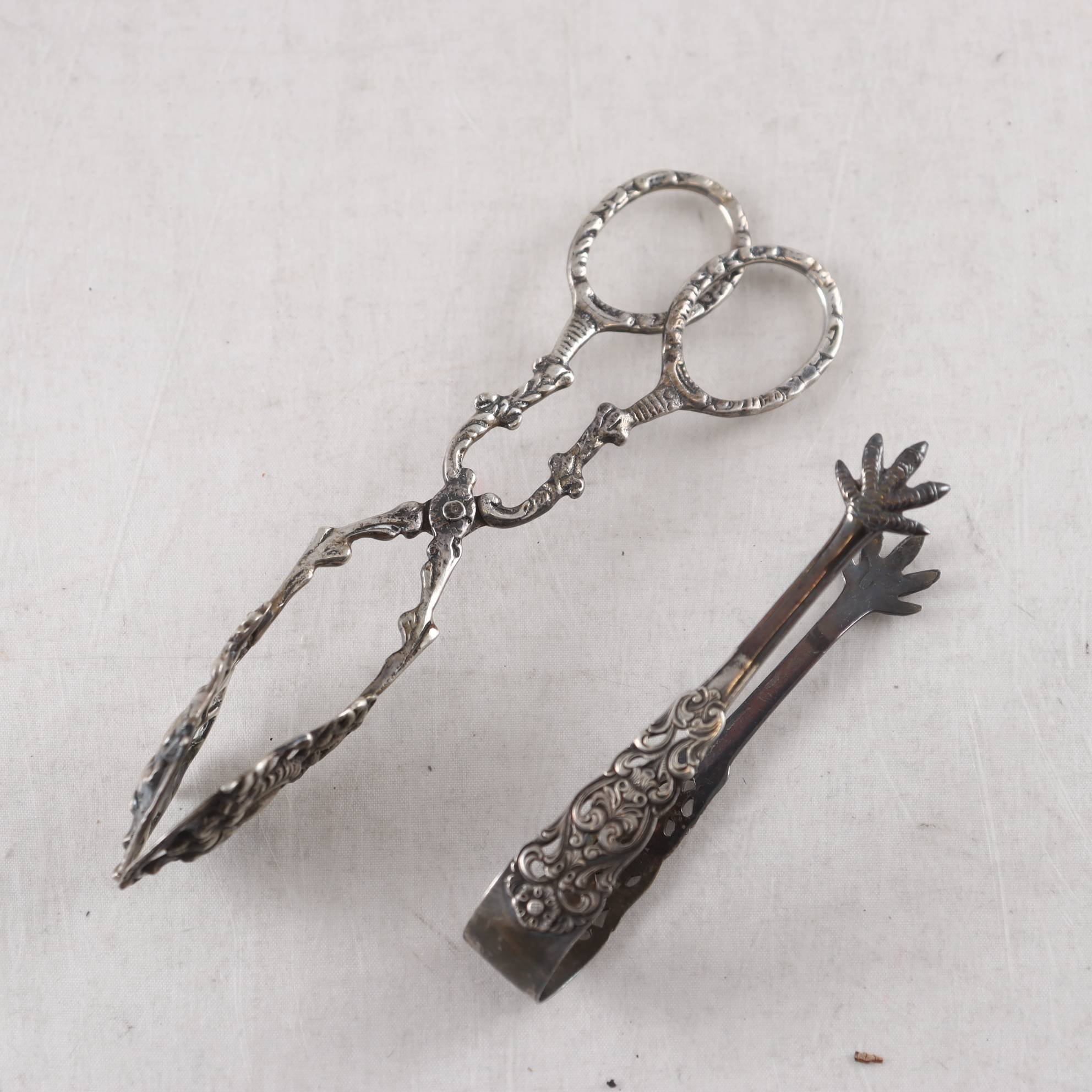 Kaktång, silver, GEWE, Mlmö, 1971, sockerbitstång, silver, Norge