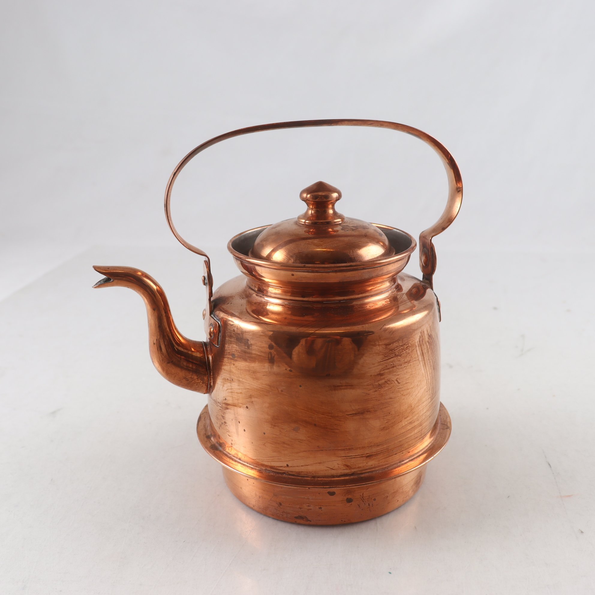 Kaffekanna, antik, Eskilstuna, koppar.