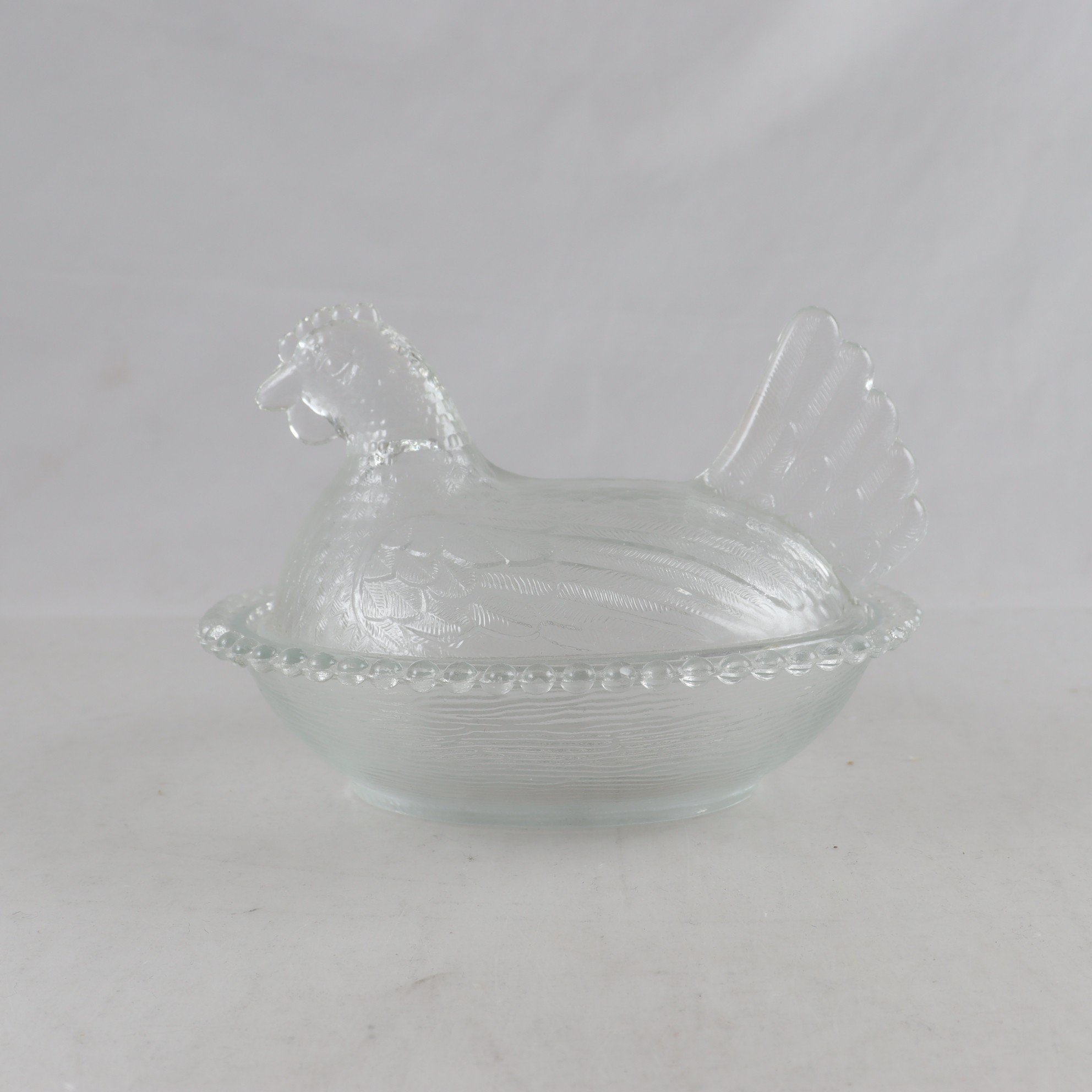 Äggkarott, Äggskål med lock, Höna, glas. Samfraktas ej