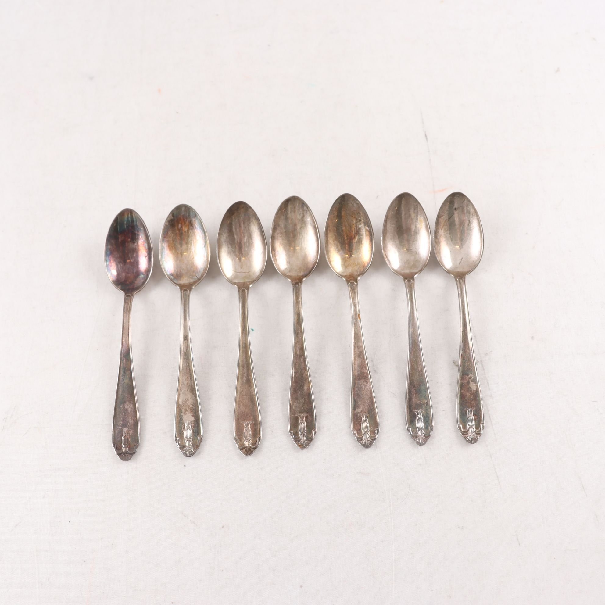 Silverskedar, GAB kattfot S G), 7 st.