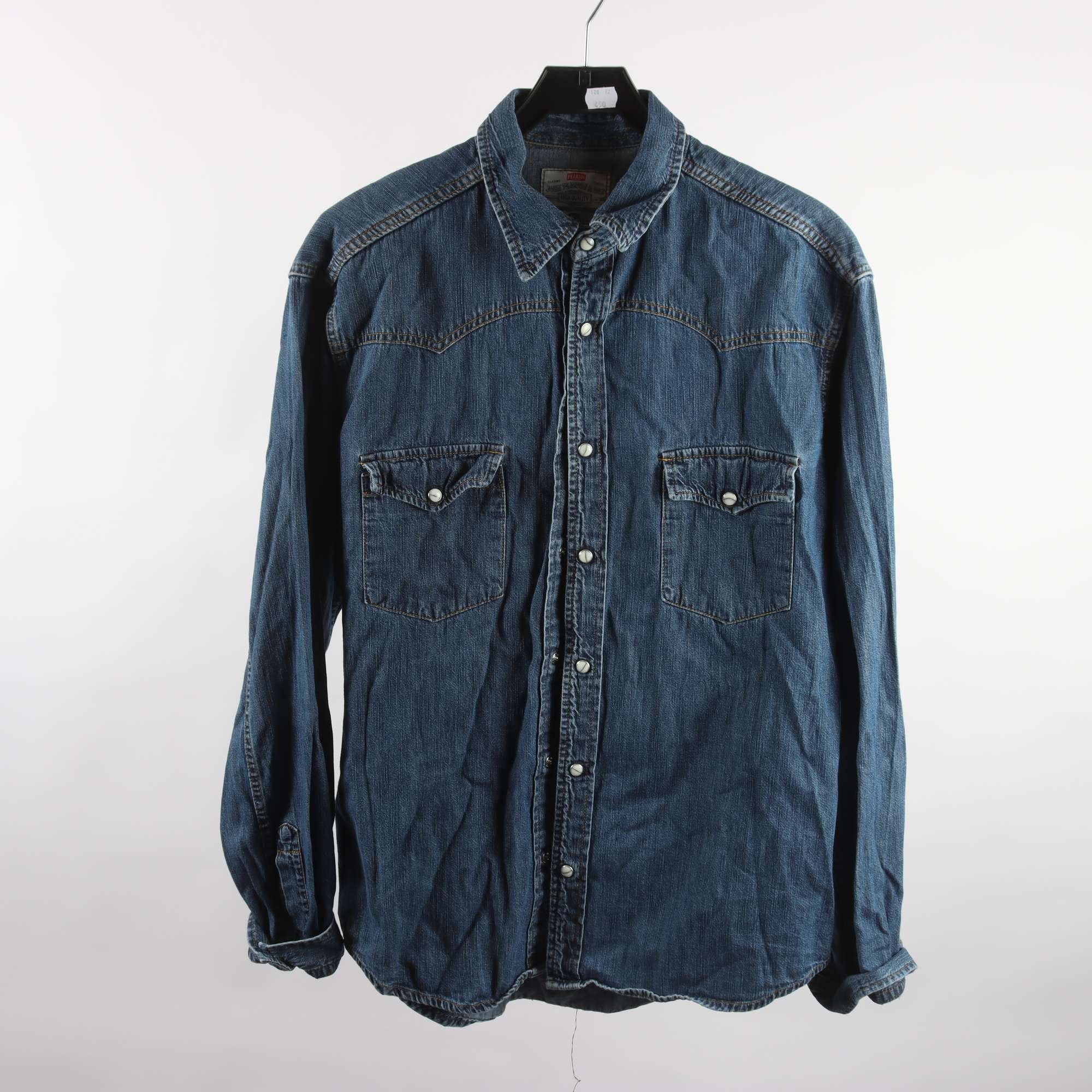 Jeansskjorta, Pearson, blå, stl. XL.