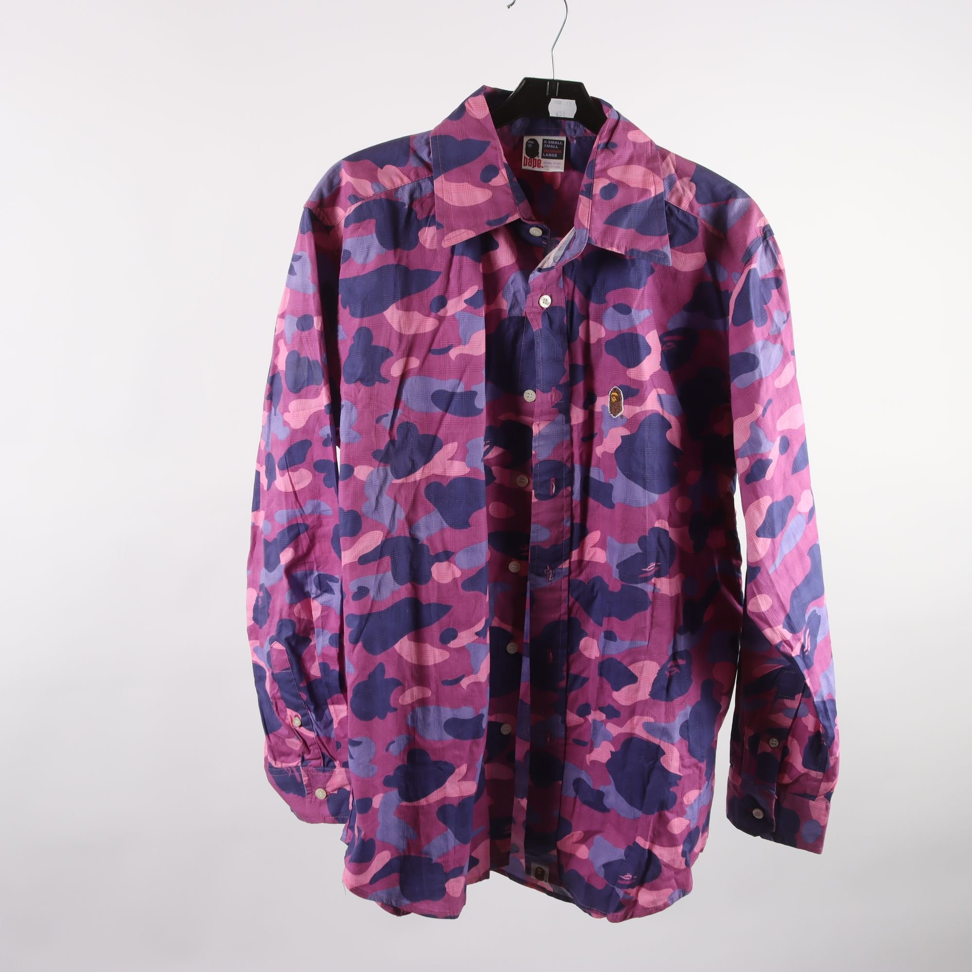 Skjorta ,Bape, lila, vinröd, stl. M.