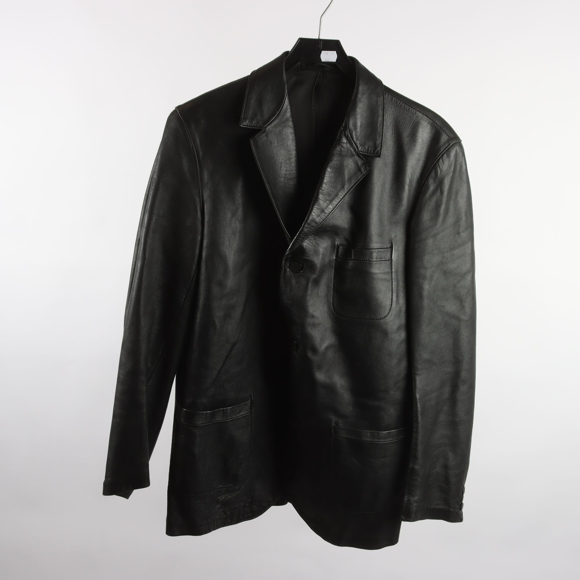 Skinnjacka, Huc of Sweden, svart, stl. 49.