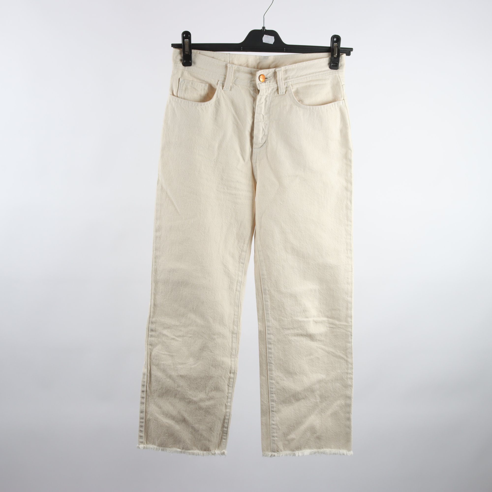 Byxor, Rodebjer, offwhite, jeans, stl. 27.