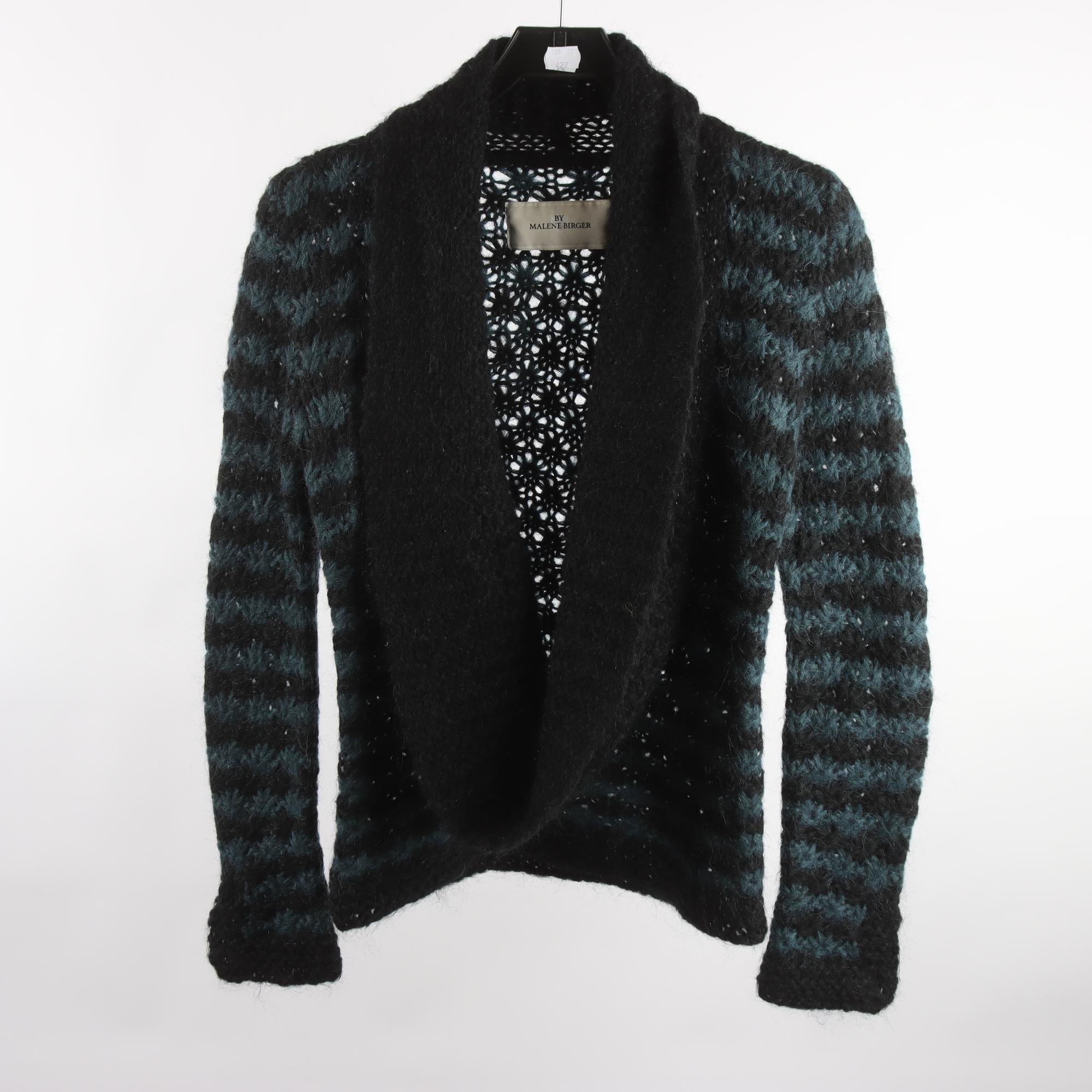 Kofta, By Malene Birger, blå, svart, ull, stl. ca. S.