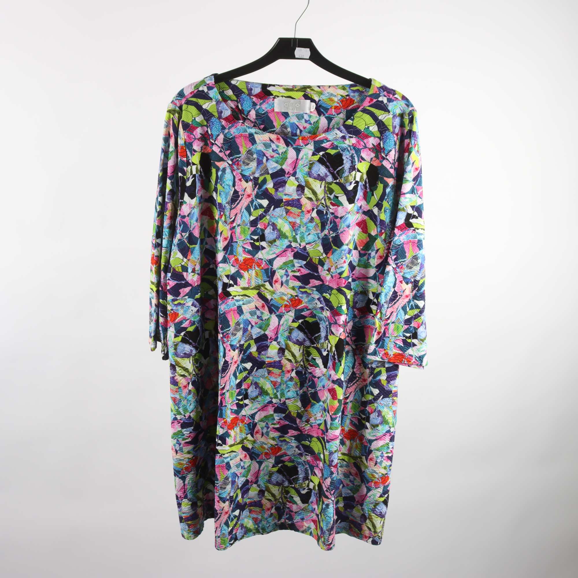 Klänning/tunika, Aino, Finland, grön, lila, stl. XXL.