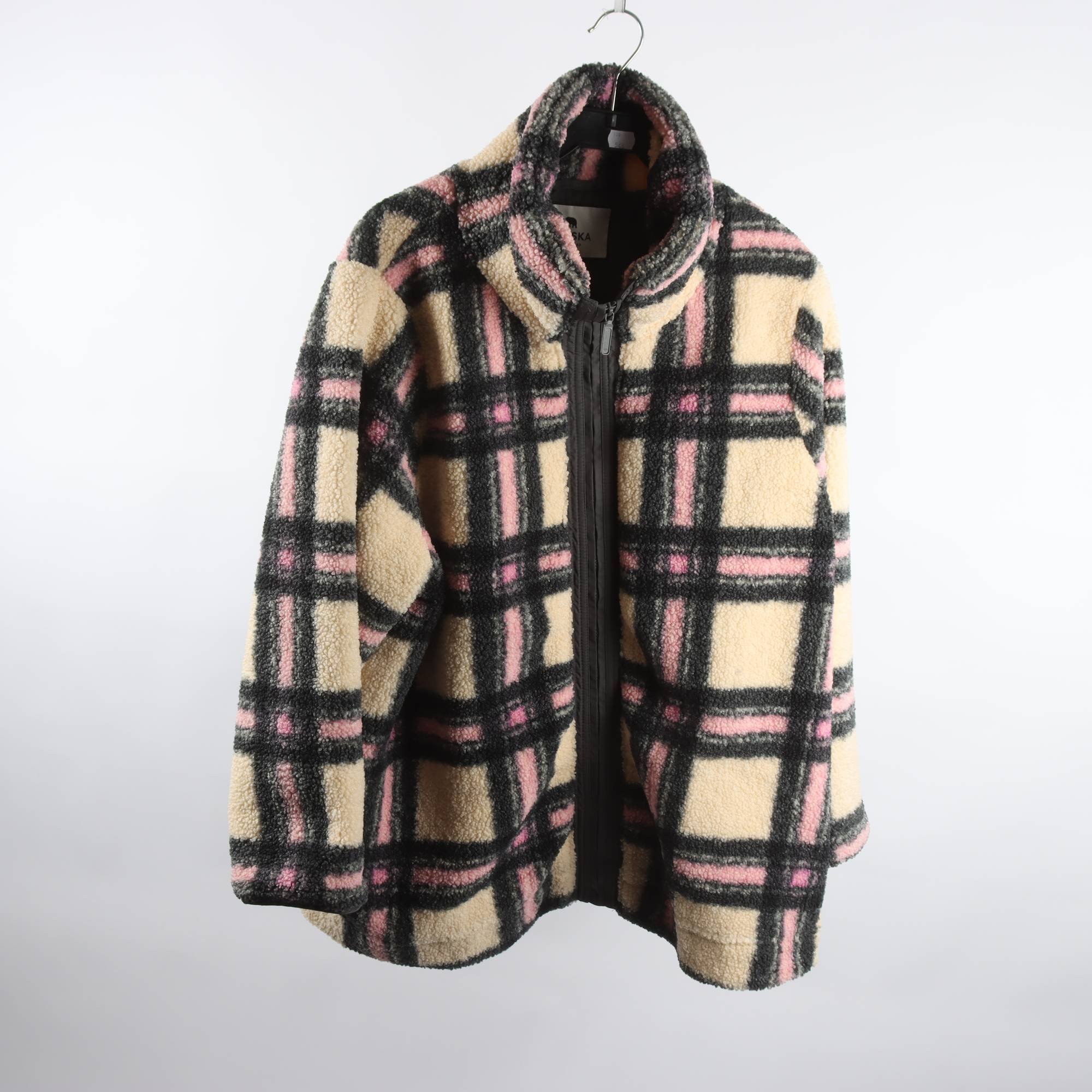 Fodrad tröja, Indiska, rosa, beige, stl. XL.