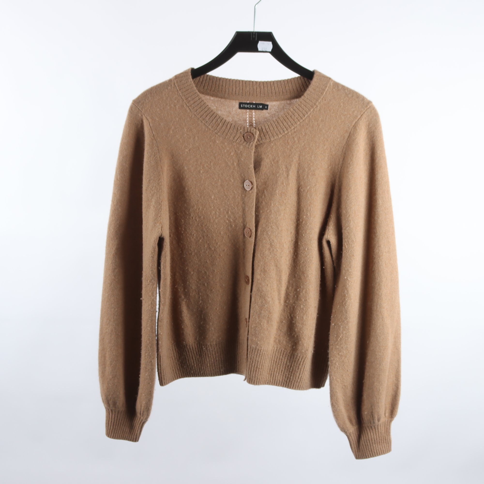 Kofta, Stockh LM, brun, 100% cashmere, stl. M.