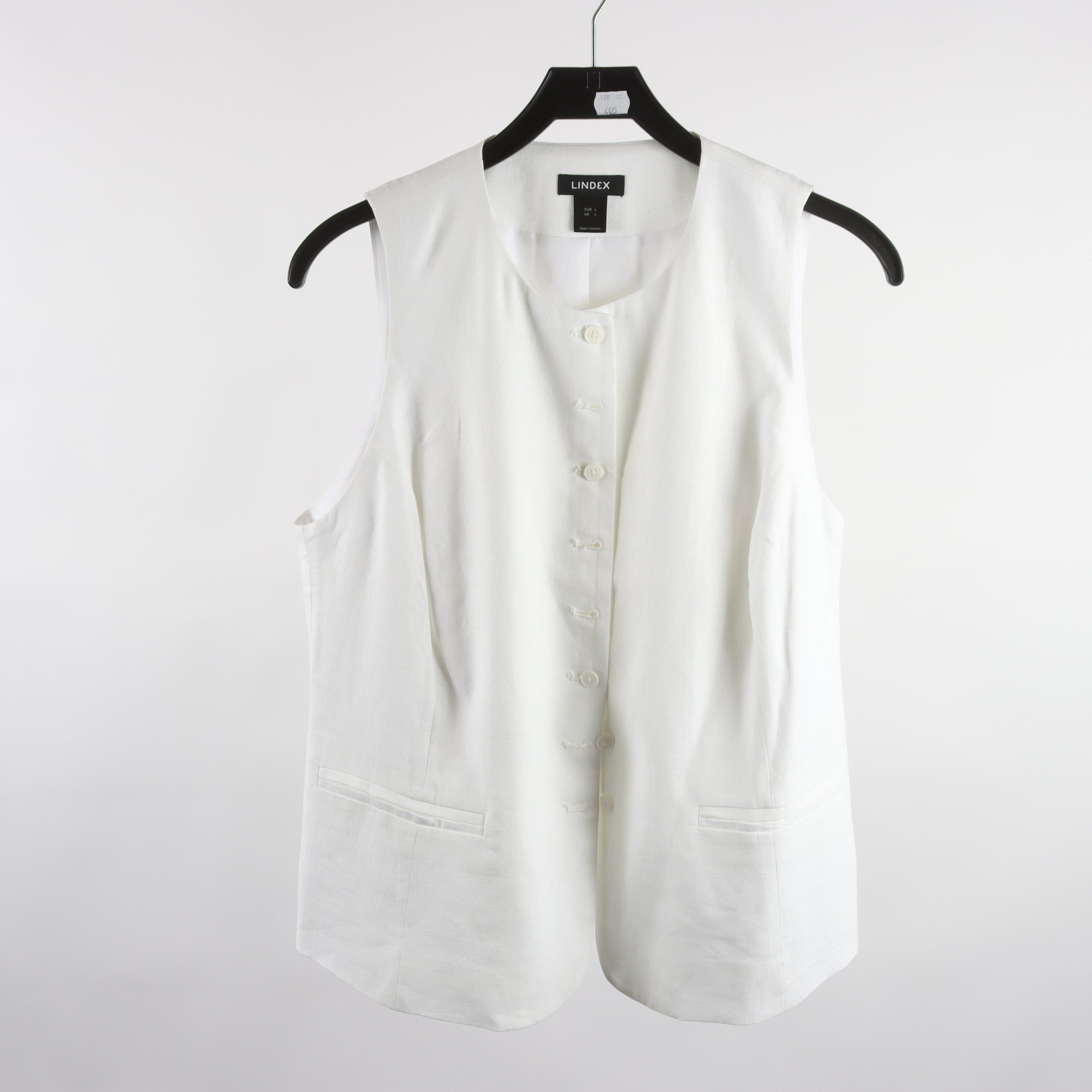 Väst, Lindex, vit, stl. L.