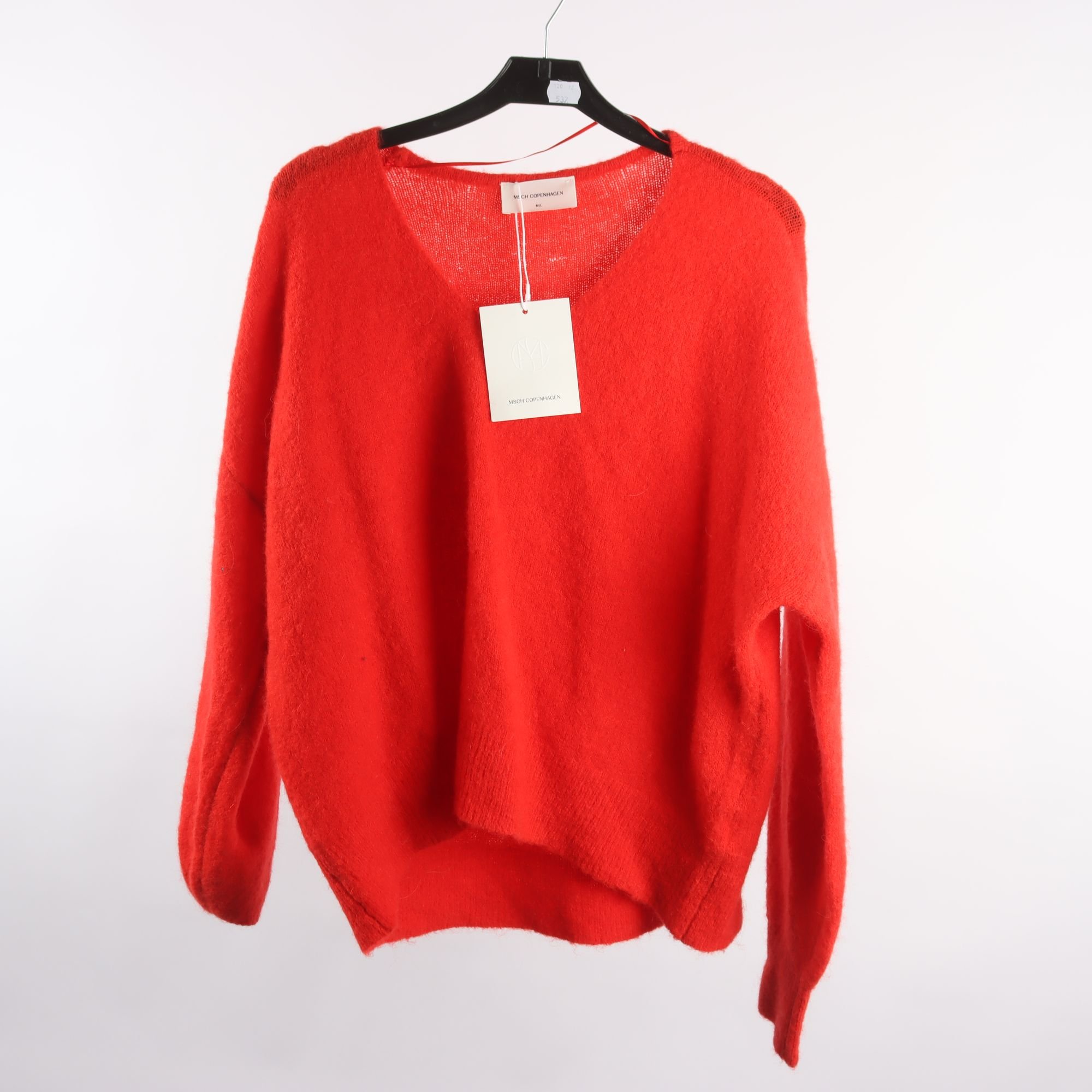 Tröja, Msch Copenhagen, röd, ull, alpaca, stl. M/L.