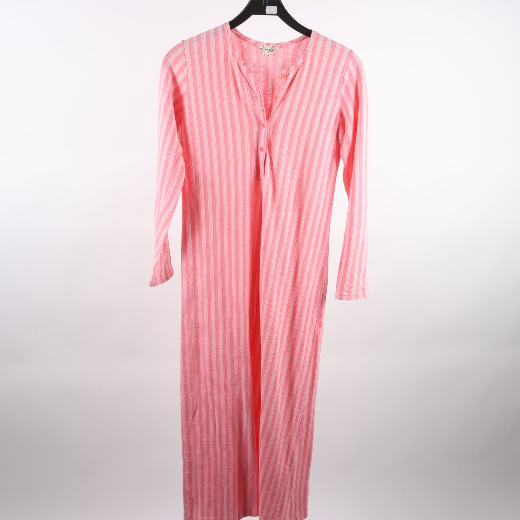 Klänning, Marimekko, randig, rosa, retro, stl. M.