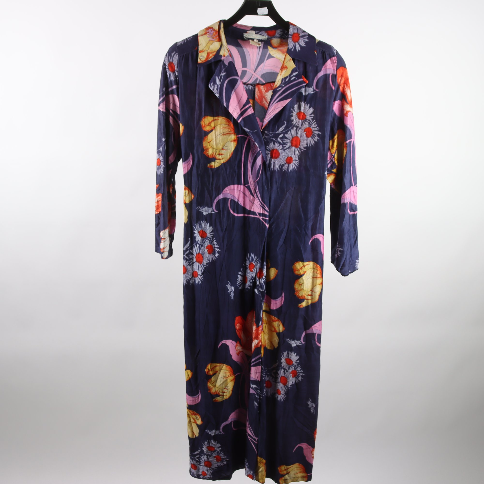 Klänning, Germinette, blå, rosa, retro, stl. S.