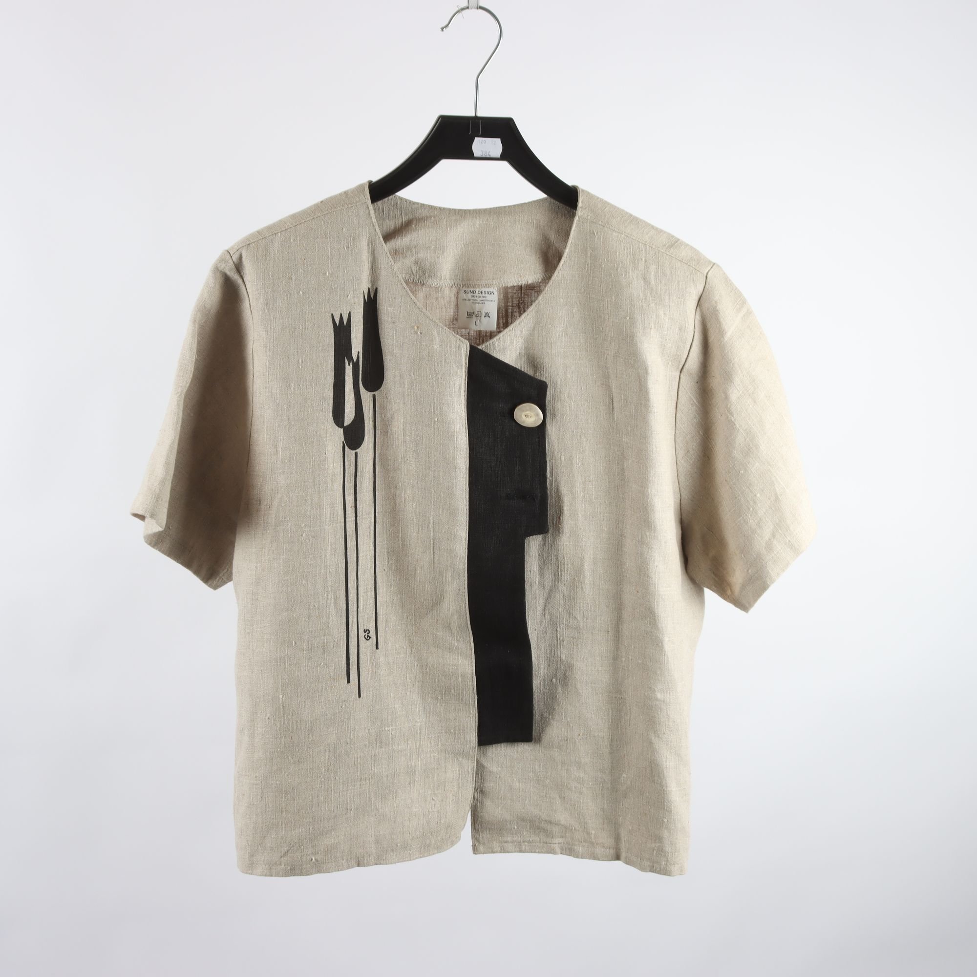 Jacka, Sund Design, beige, lin, stl. L.