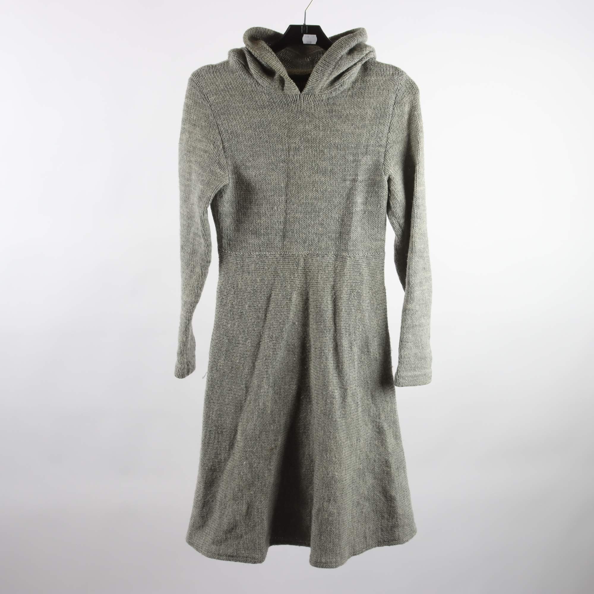 Klänning, Wivica Oest, grå, stickad, ull, stl. ca. S.