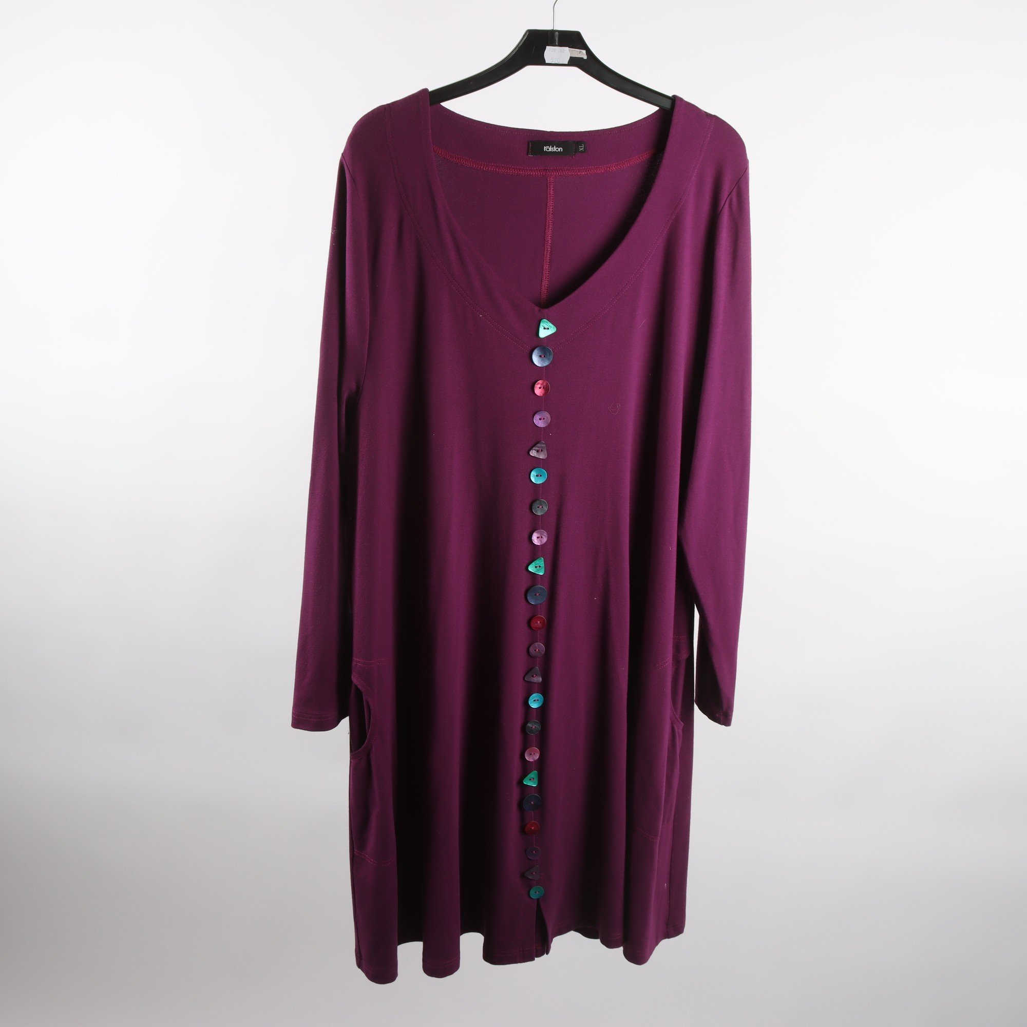 Klänning, Ralston, vinröd, stl. XL.