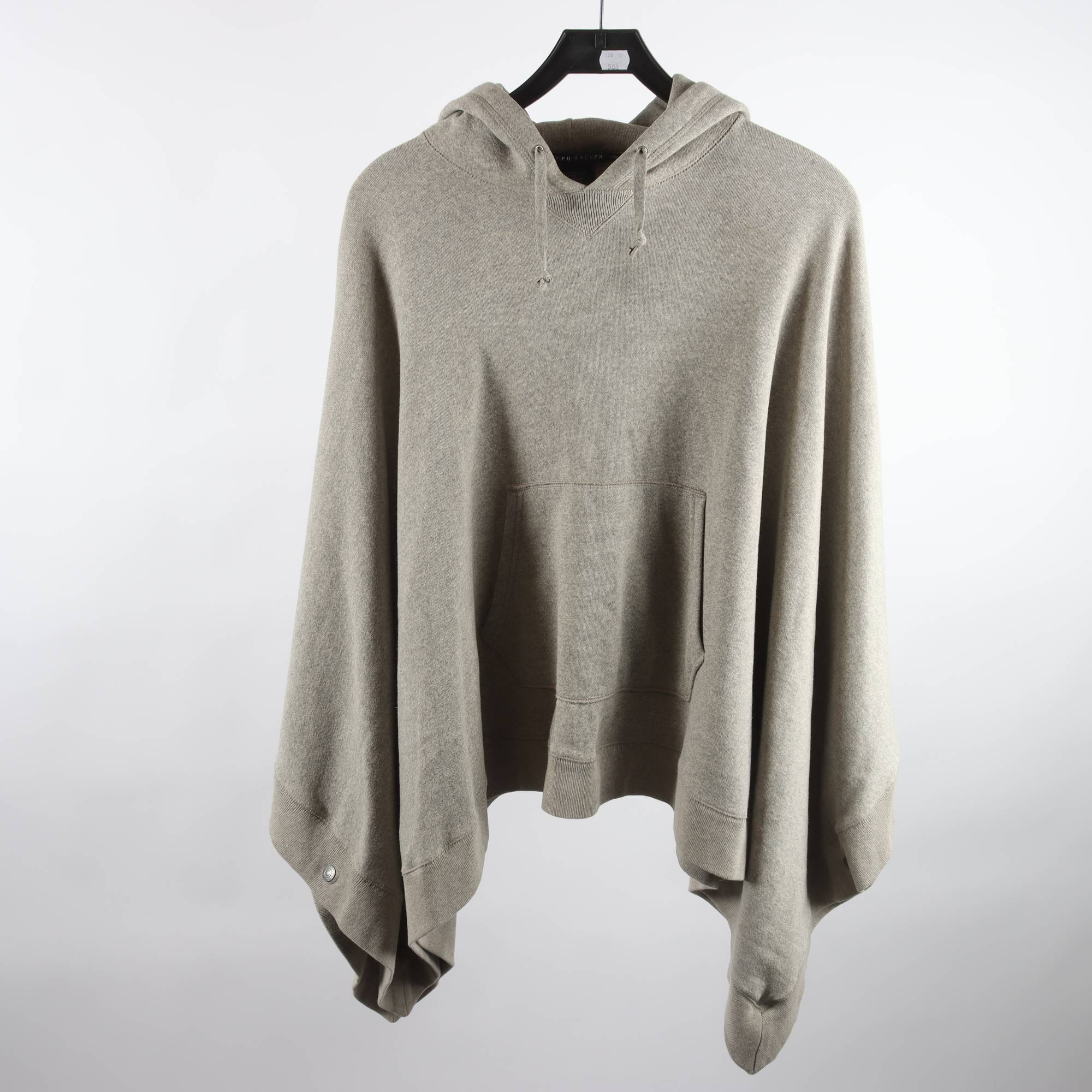 Poncho, Ralph Lauren, grå, stl. S/M.