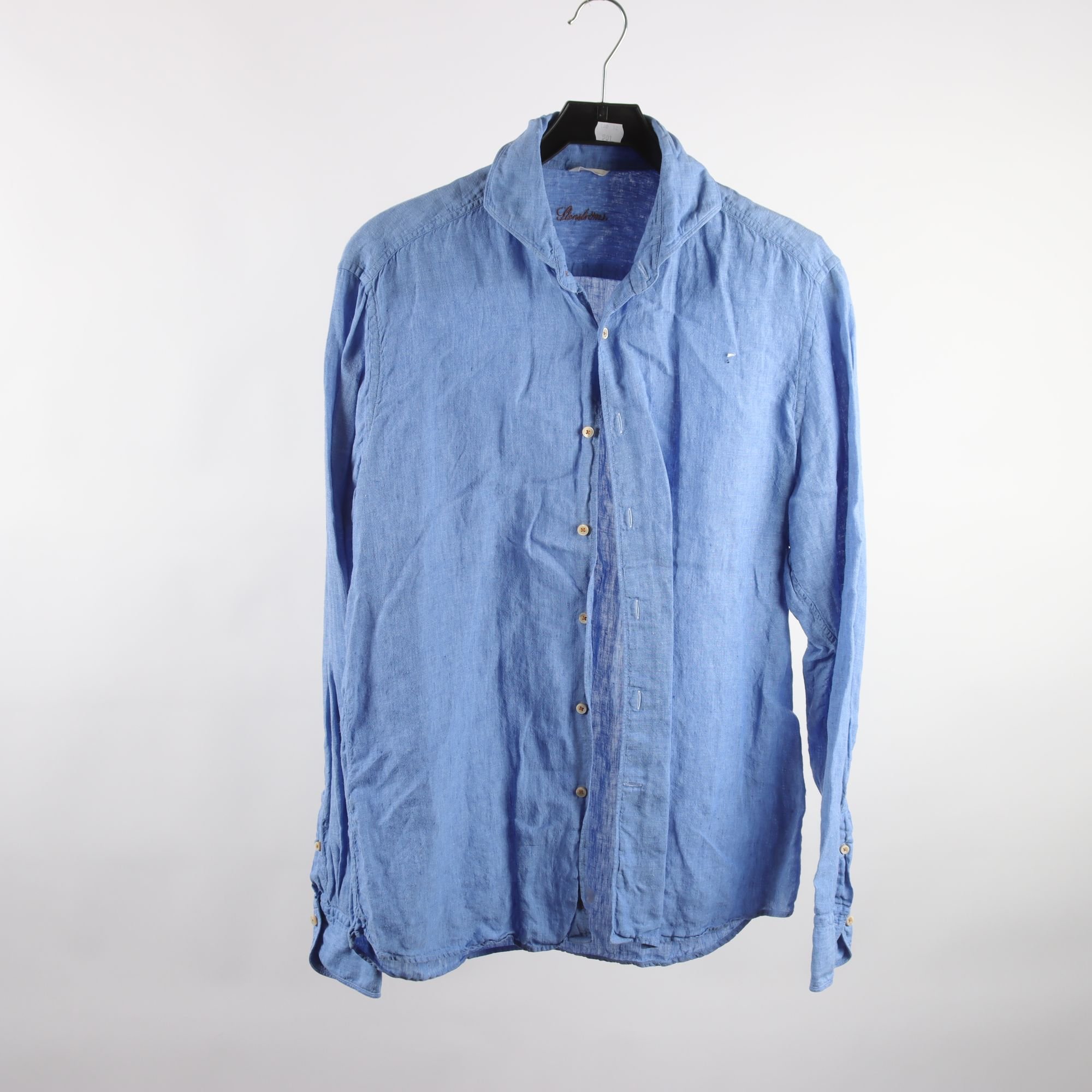 Skjorta, Stenströms, blå, 100% lin, stl. L.