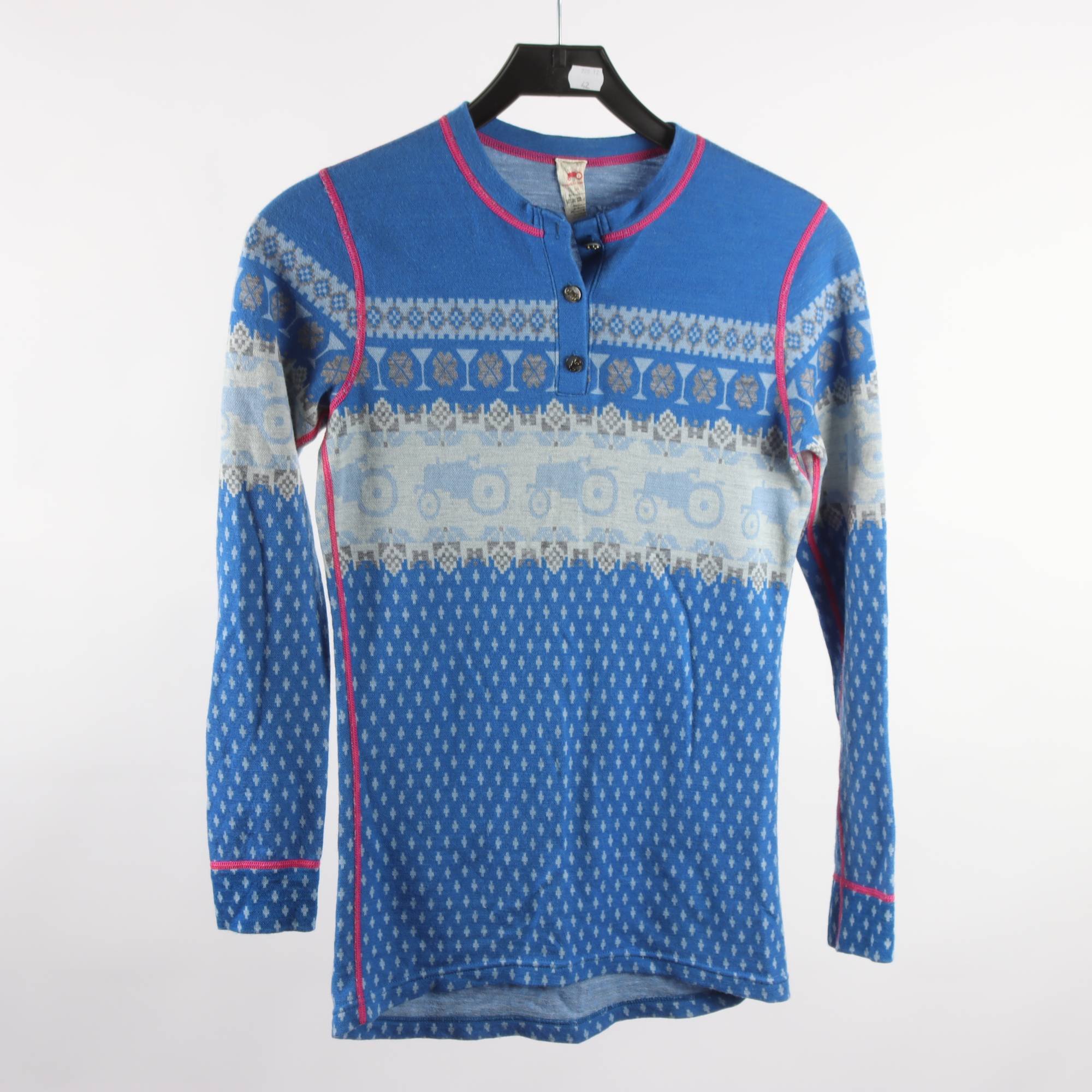 Underställströja, Moods of Norway, blå, mönstrad, stl. M