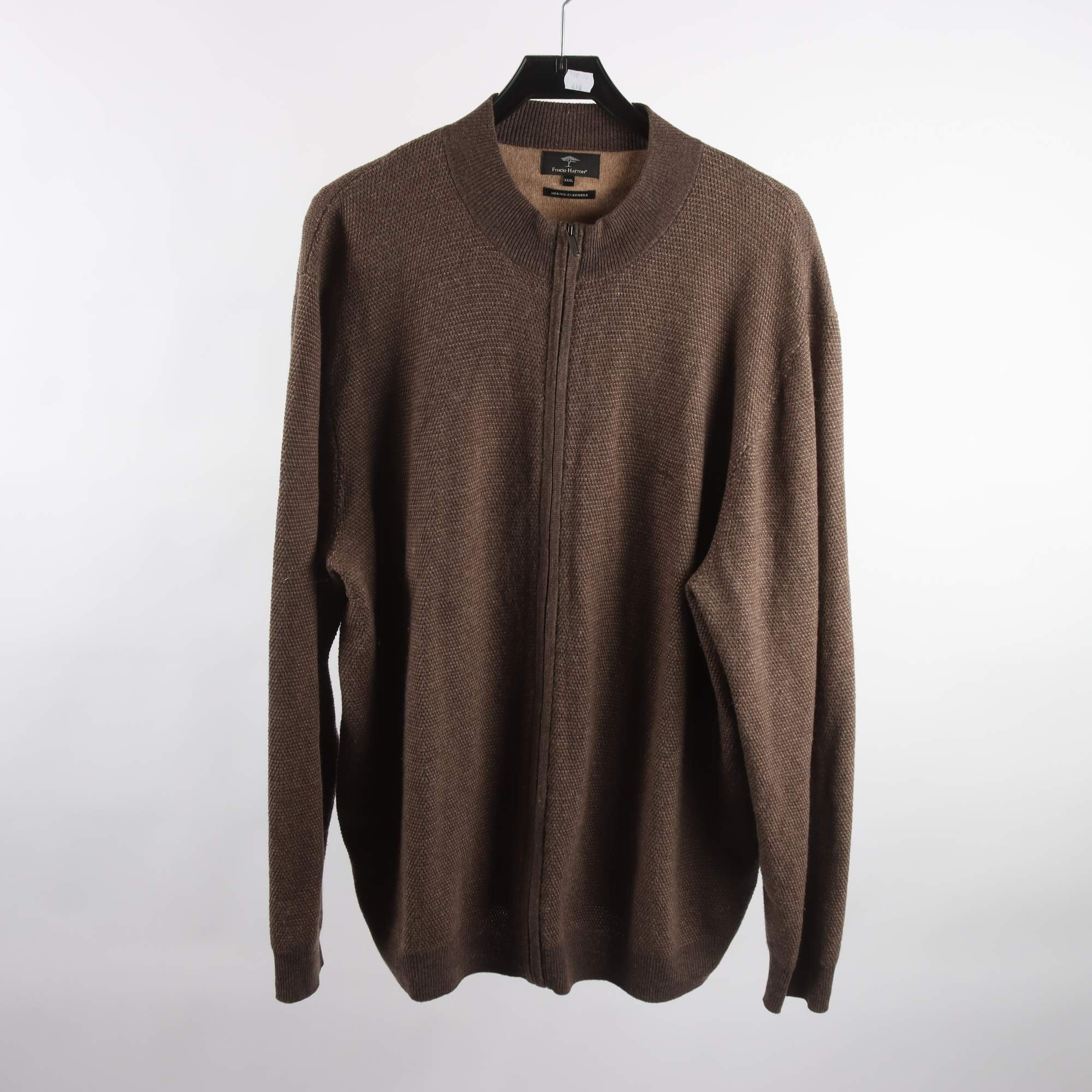 Tröja, Fynch-Hatton, brun, ull, cashmere, stl. XXXL.