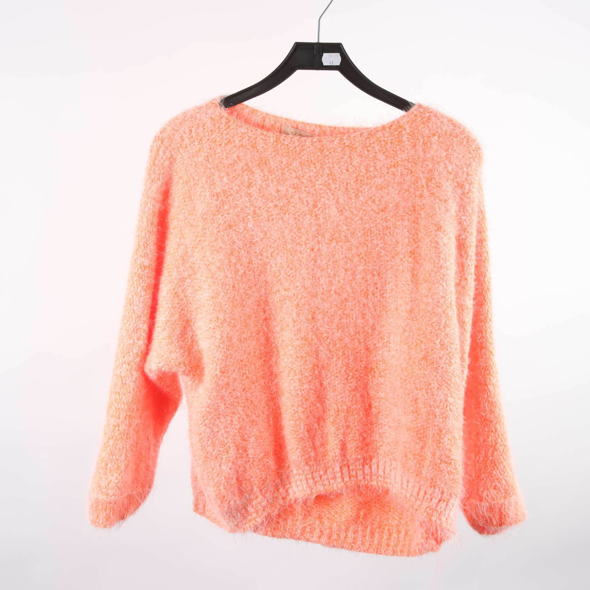 Tröja, Marta, orange, vit melerad, stl. L/XL