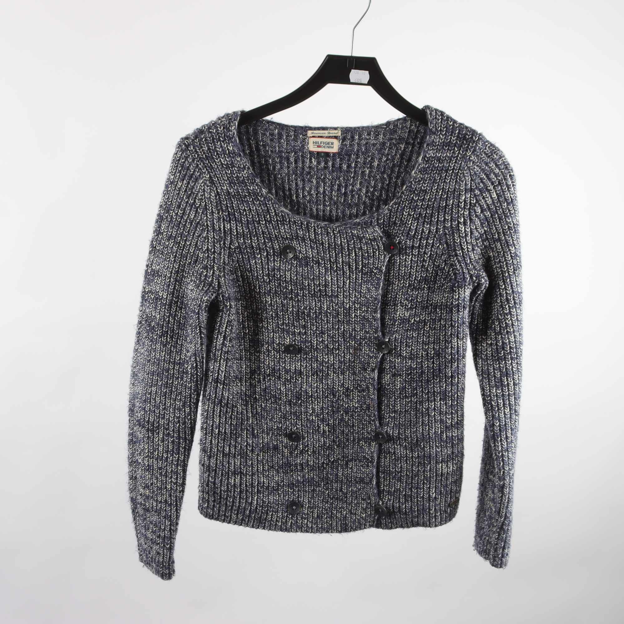 Kofta, Hilfiger, blå, vit, stl. S.