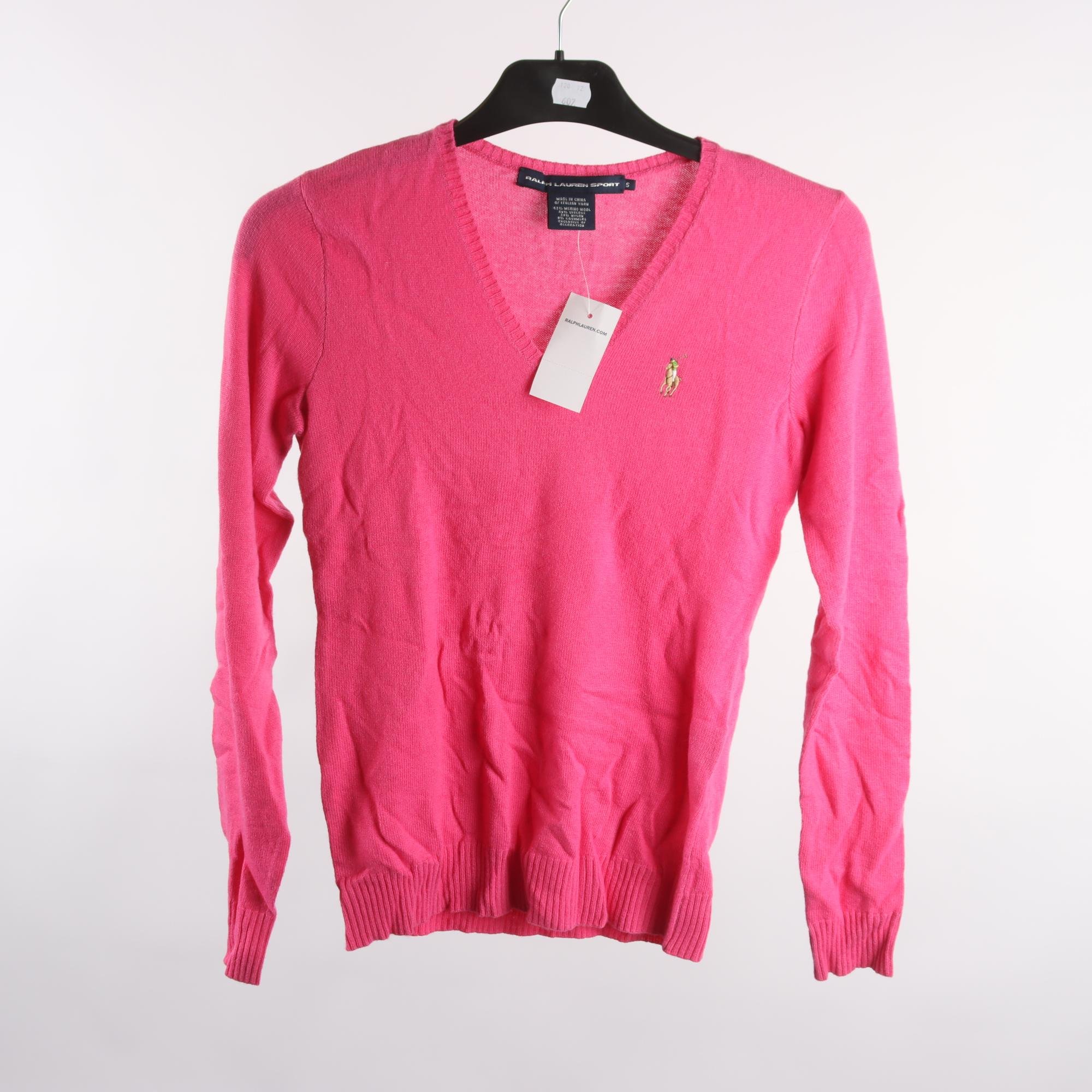 Tröja, Ralph Lauren, rosa, ull, cashmere, stl. S.