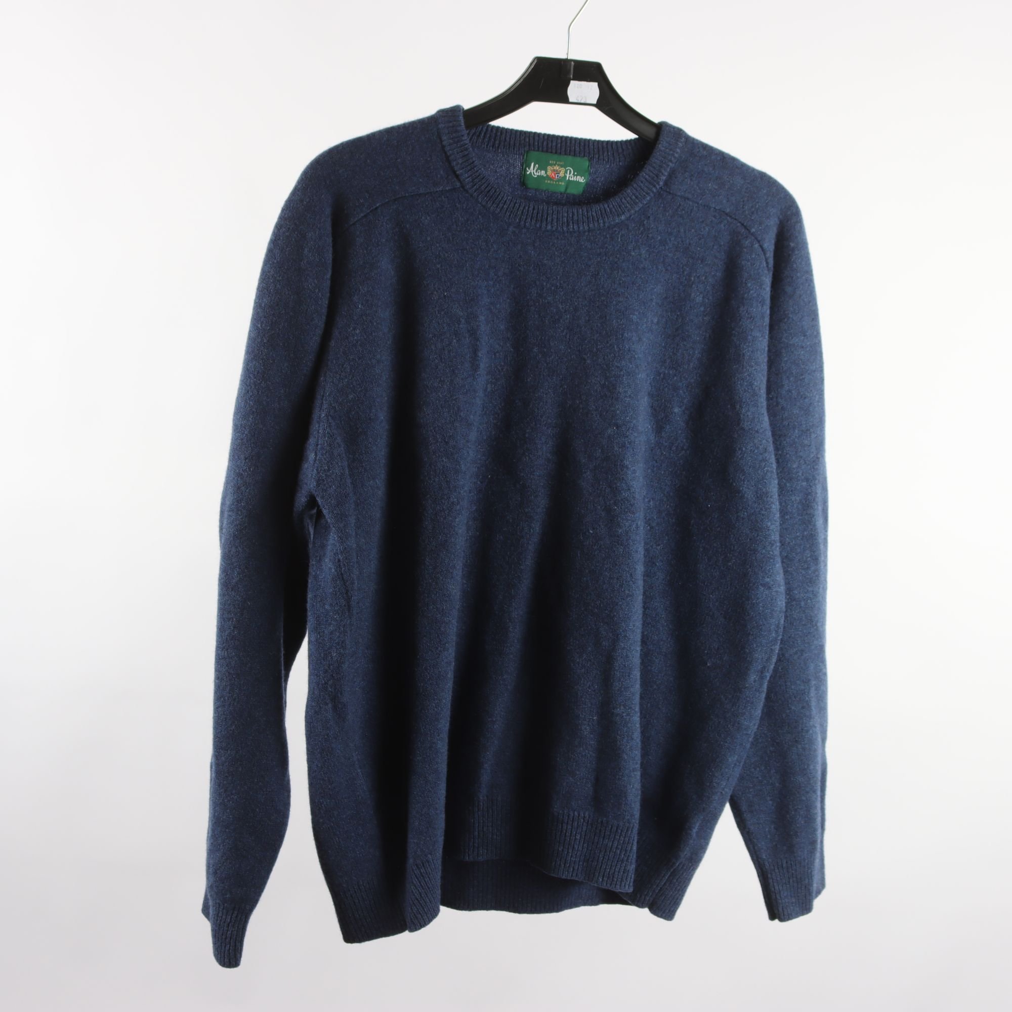 Tröja, Alan Paine, blå, 100% ull, stl. 54.