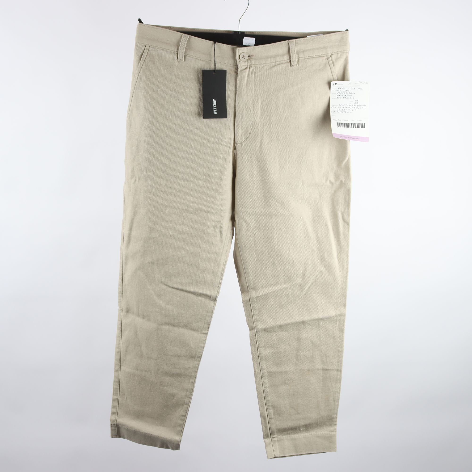 Byxor, Weekday, beige, stl. 50.