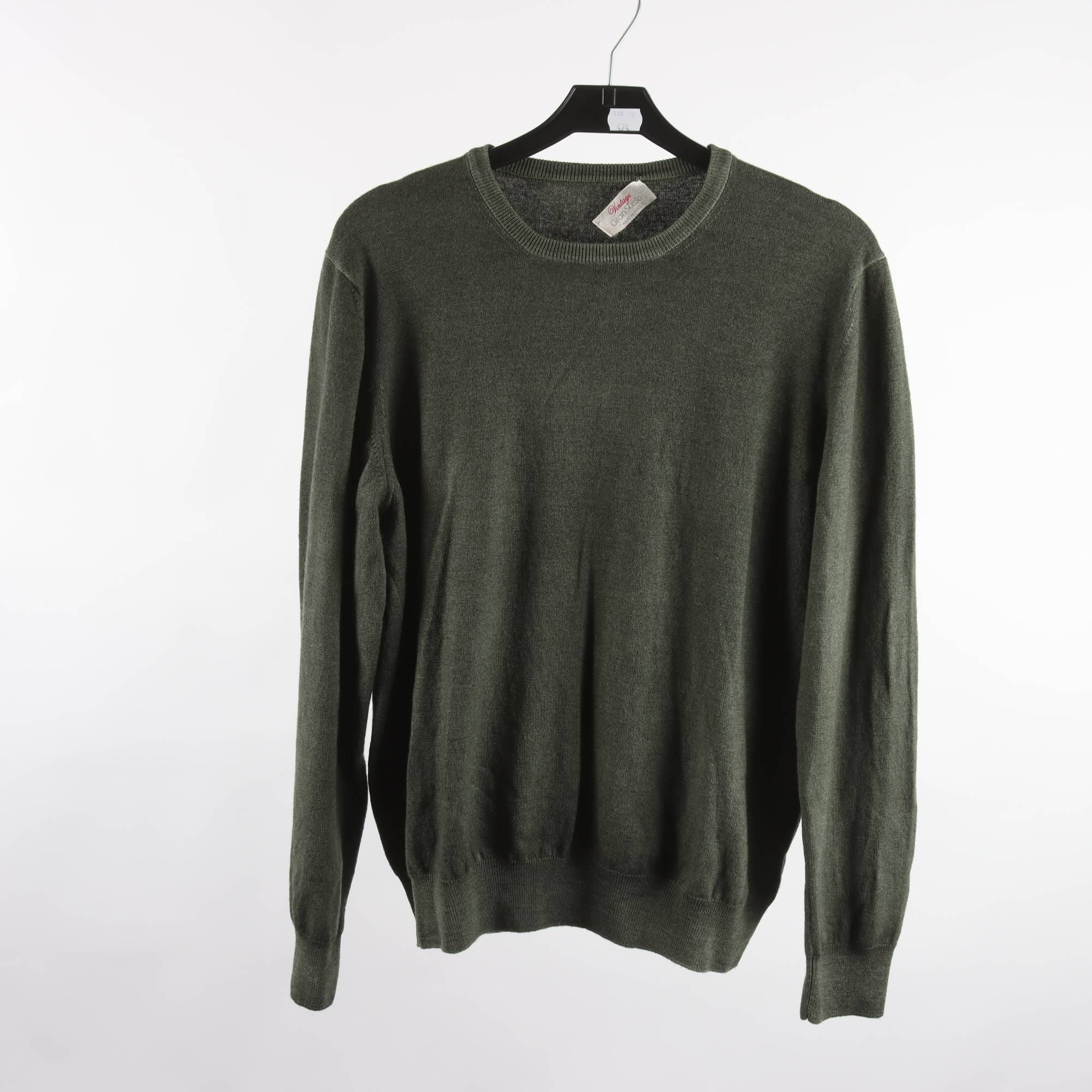 Tröja, Gran Sasso, grön, 100% ull, stl. 52.