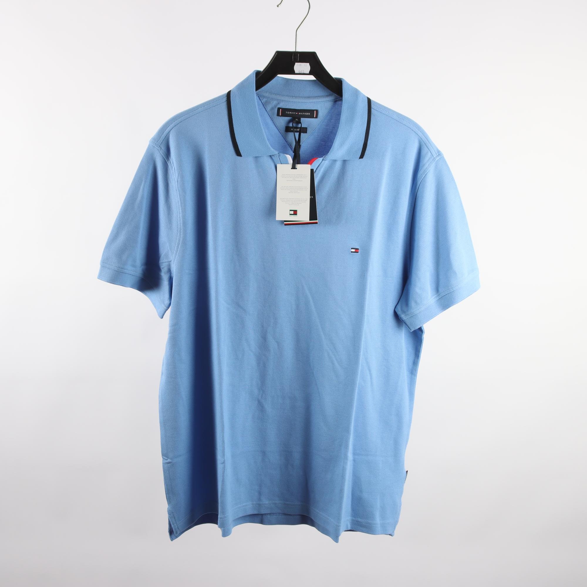 Piké, Tommy Hilfiger, blå, stl. XL.