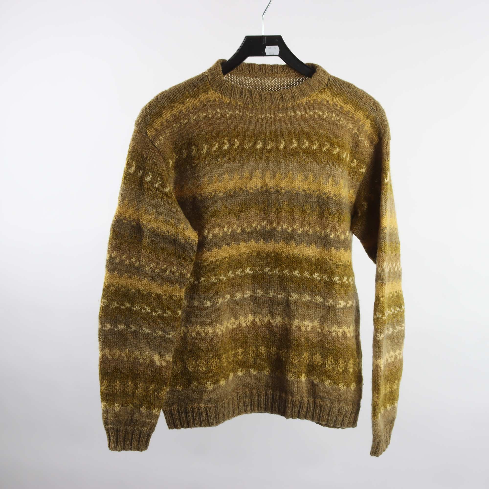 Tröja, Okänd, grön, ull, stl. ca. S/M.