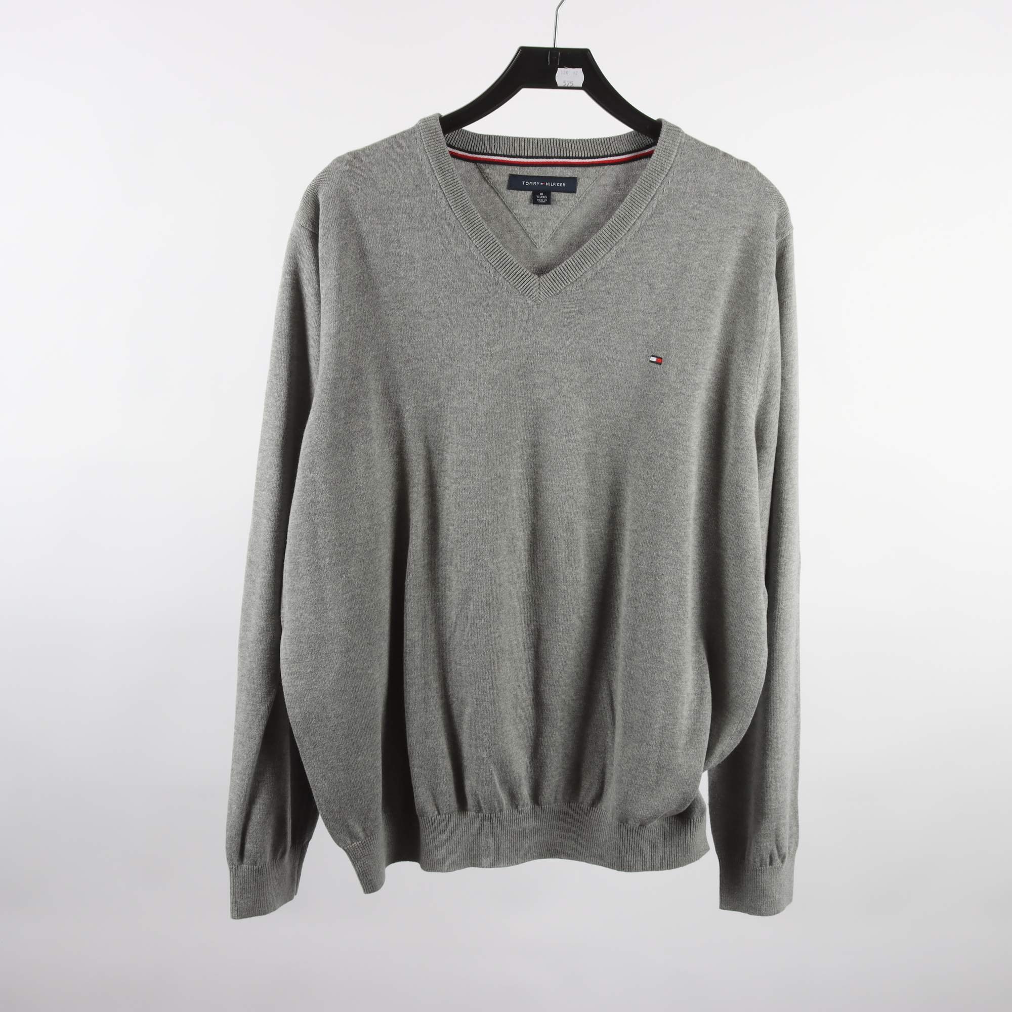 Tröja, Tommy Hilfiger, grå, 100% bomull, stl. XL.