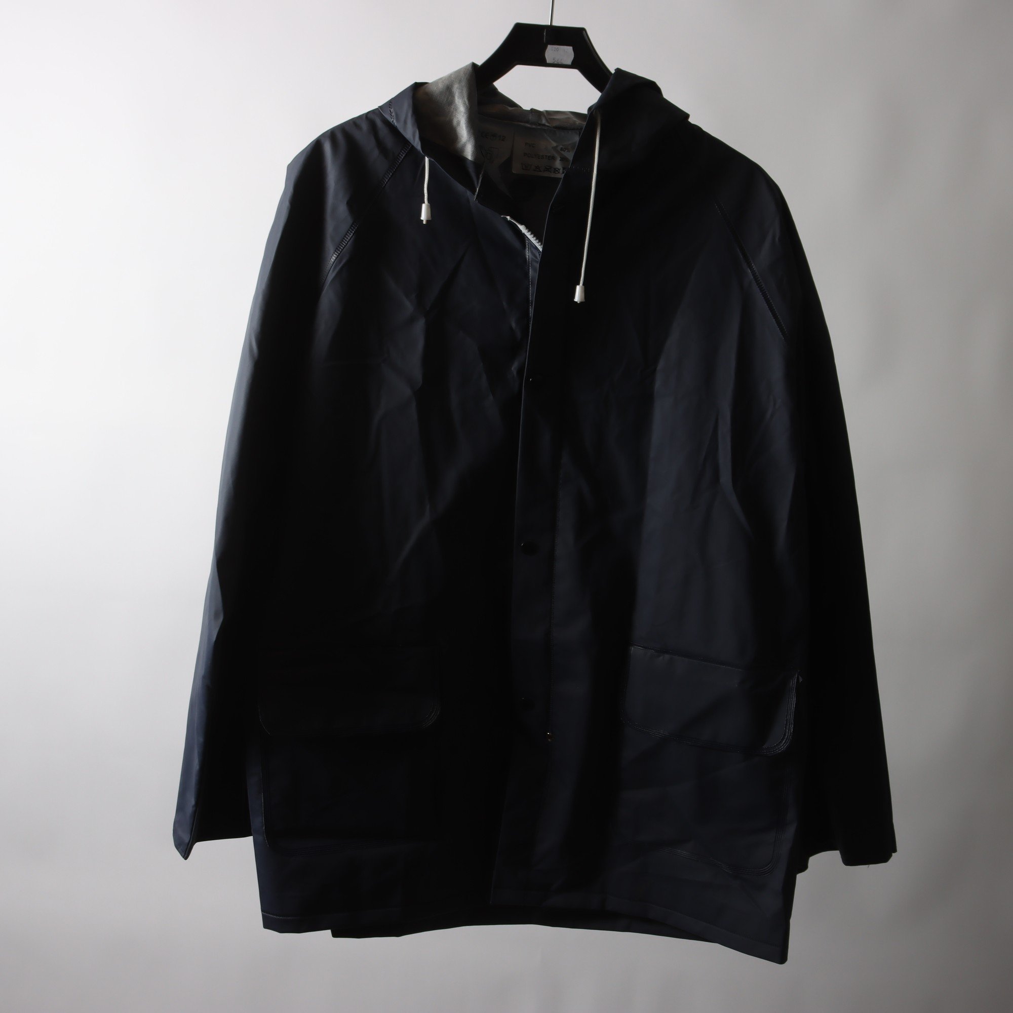 Regnjacka, Ahlsell, blå, stl. L.