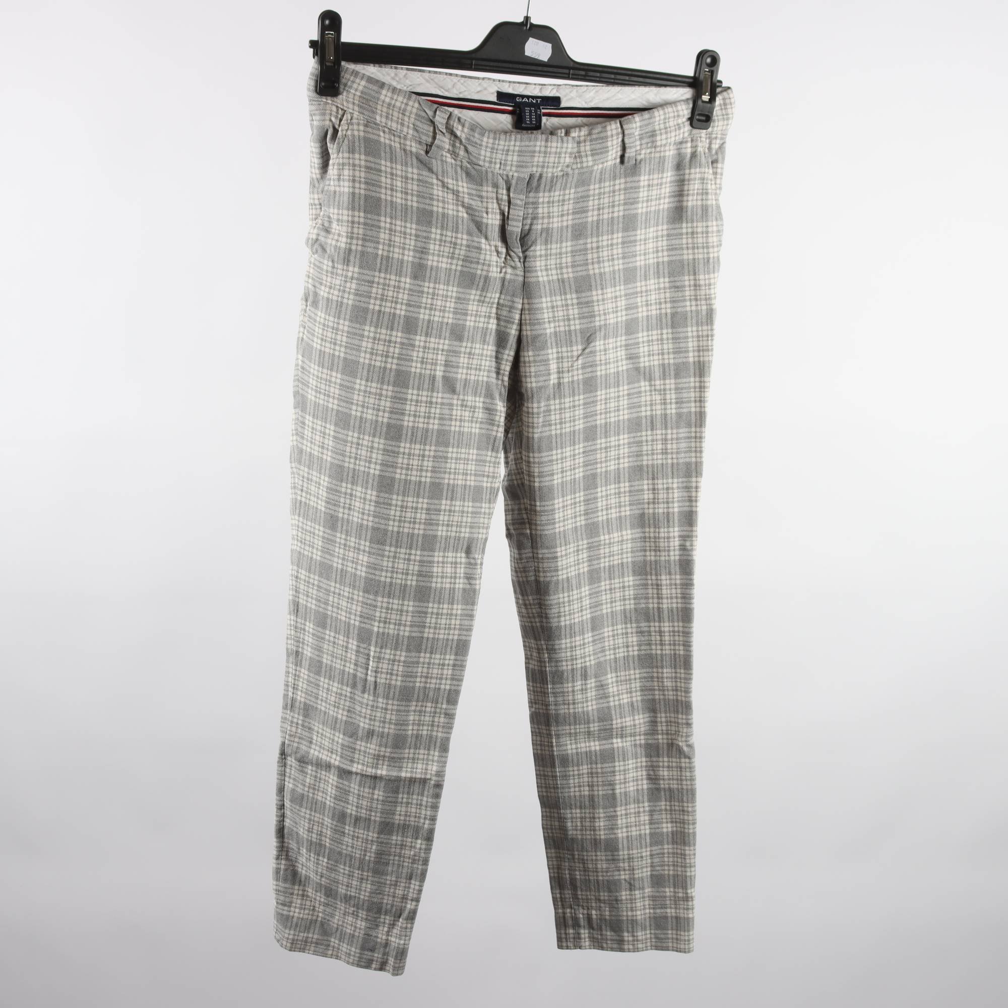 Ankelbyxor, Gant, grå, vit, stl. 38.