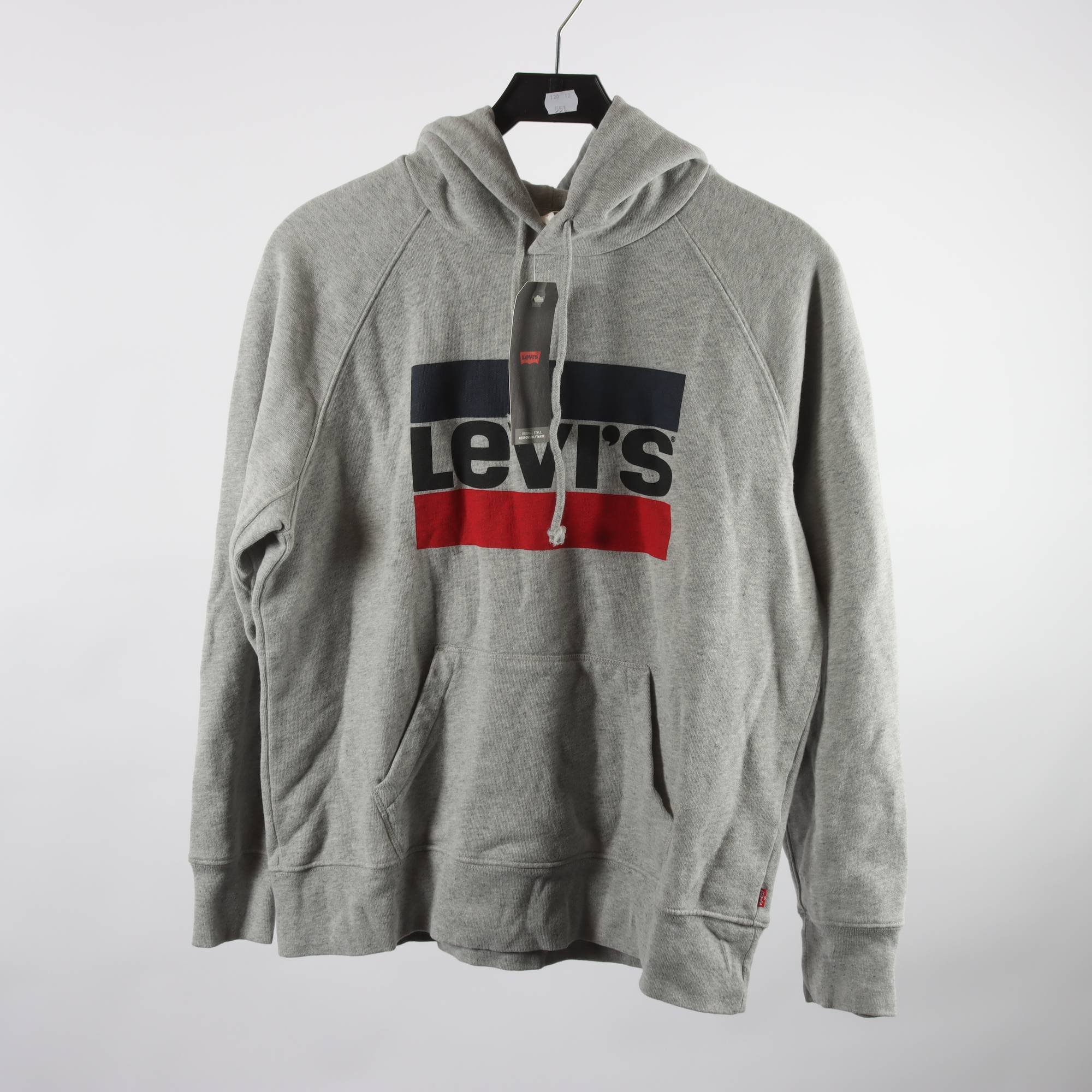 Hoodie, Levis, grå, stl. S.