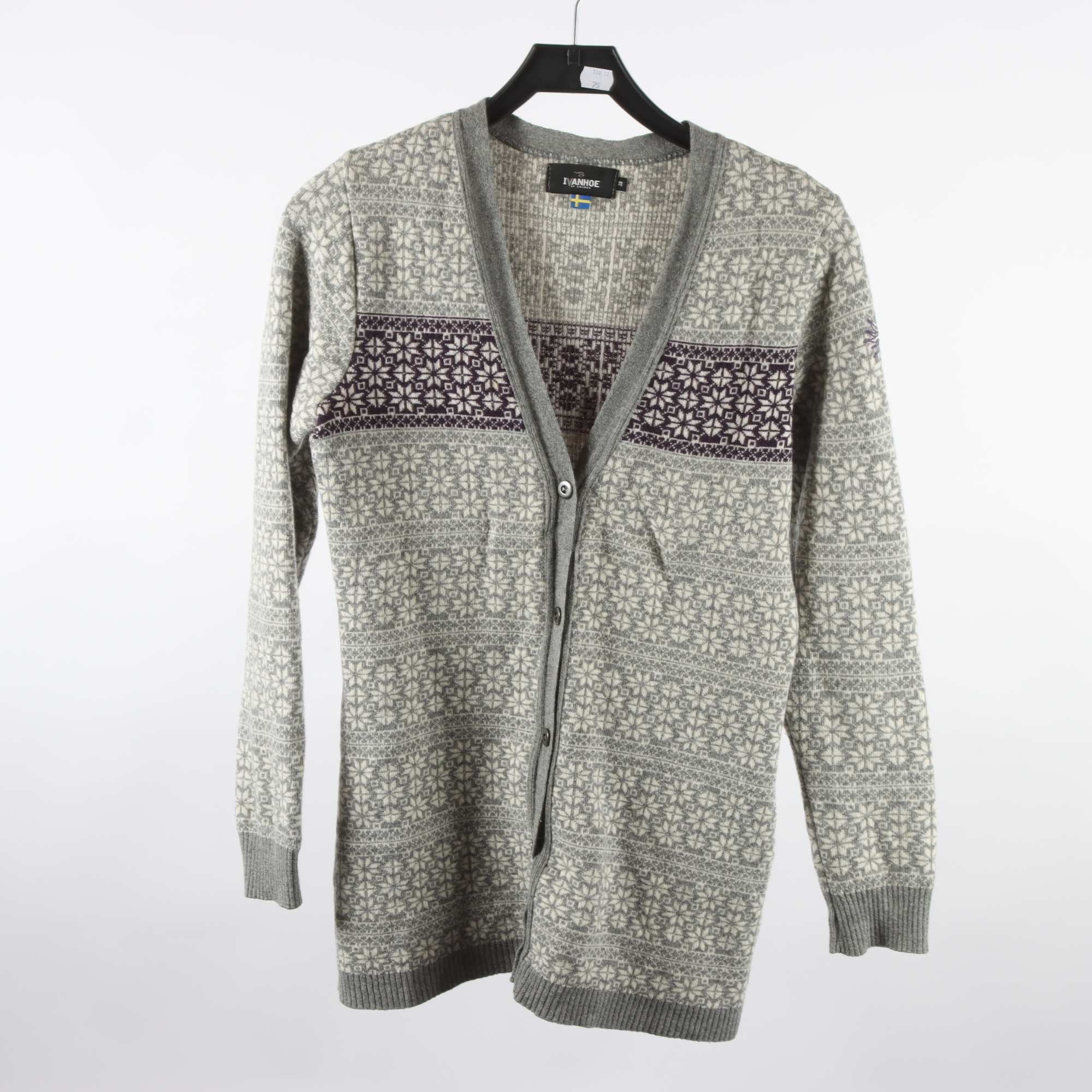 Kofta, Ivanhoe, grå, mönstrad, stl. 38