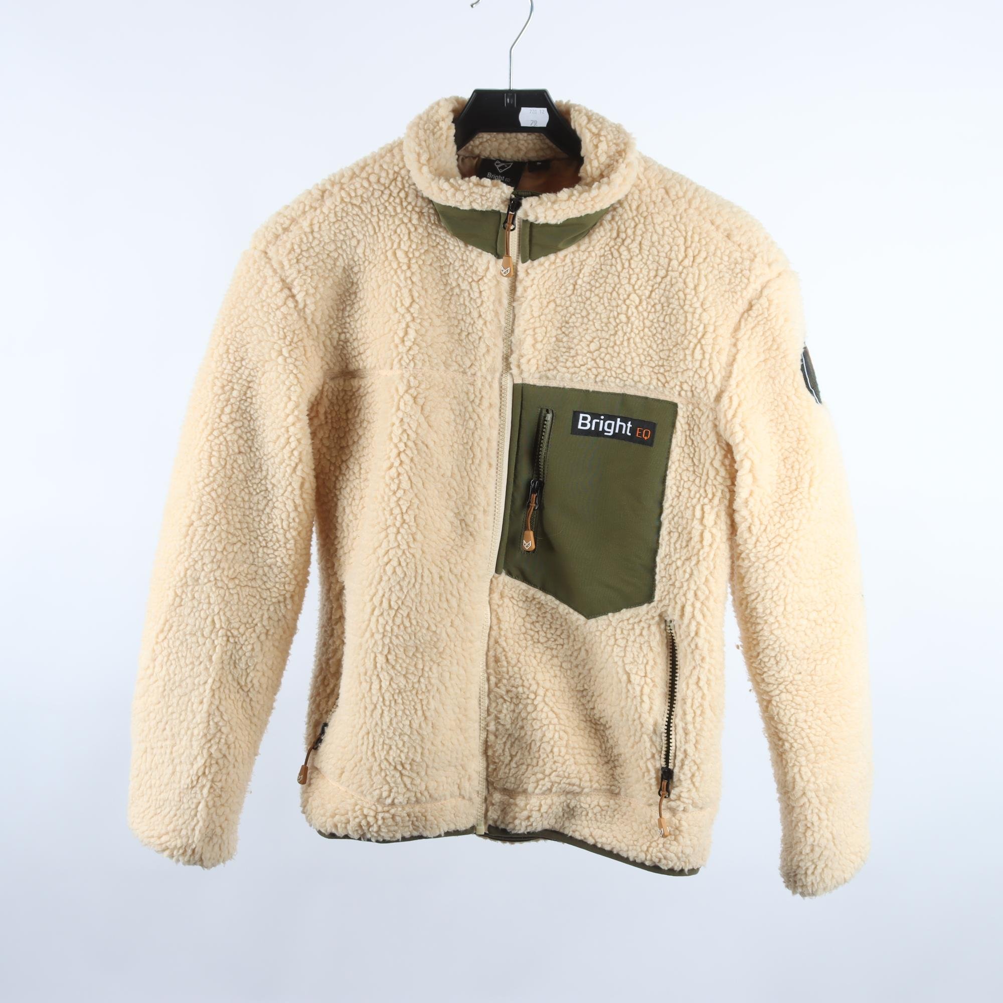 Teddy/pilejacka, Bright EQ, ljusbeige, stl. S