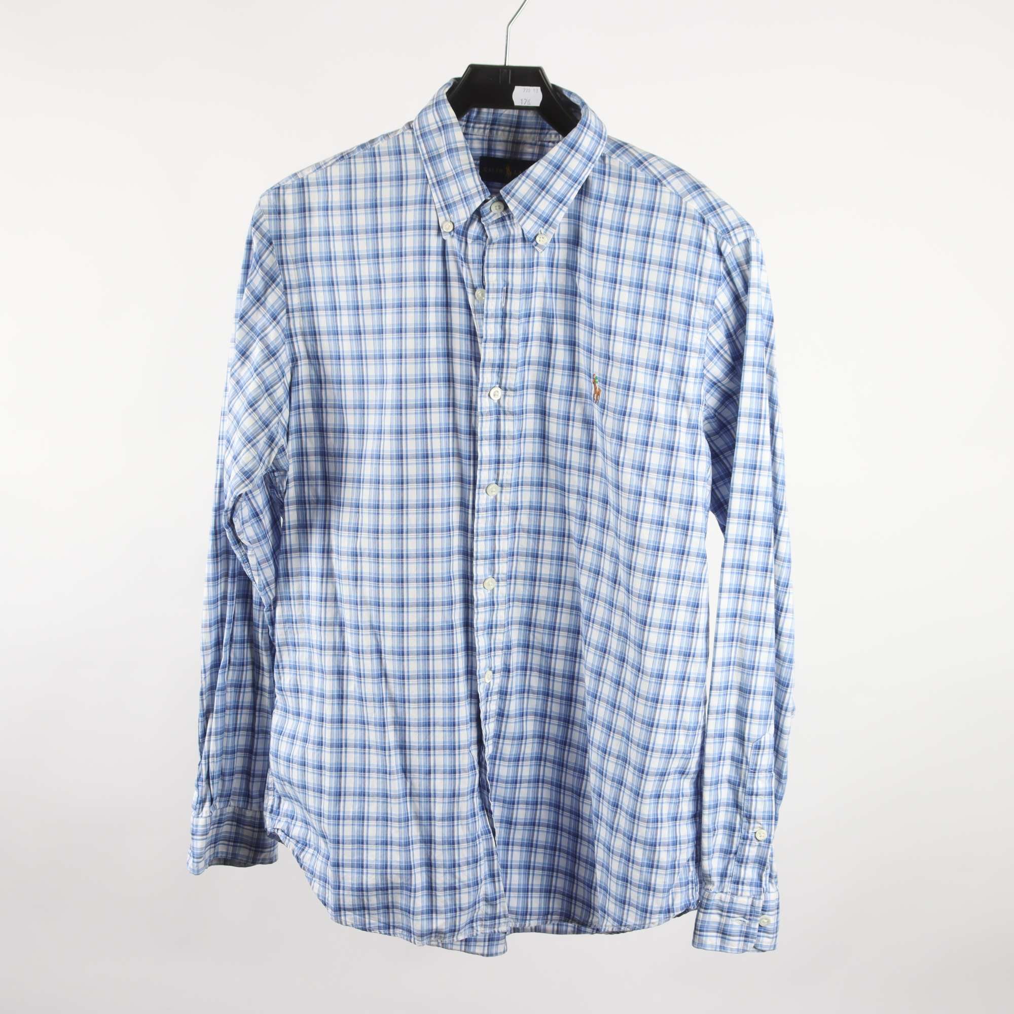 Skjorta, Ralph Lauren, blå, rutig, stl. M