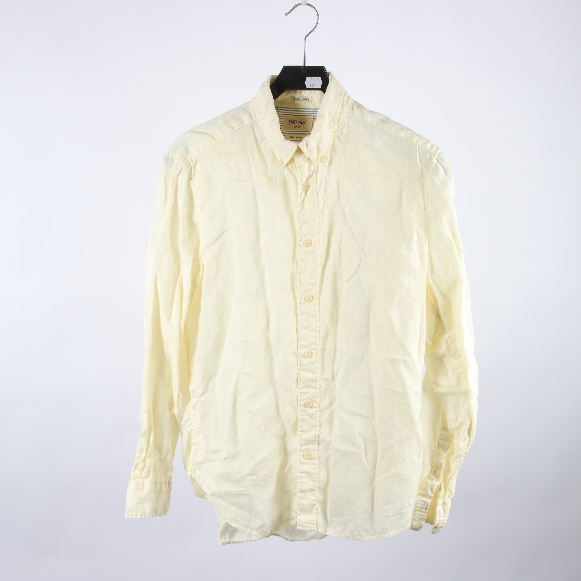 Skjorta, East West, gul, stl. M