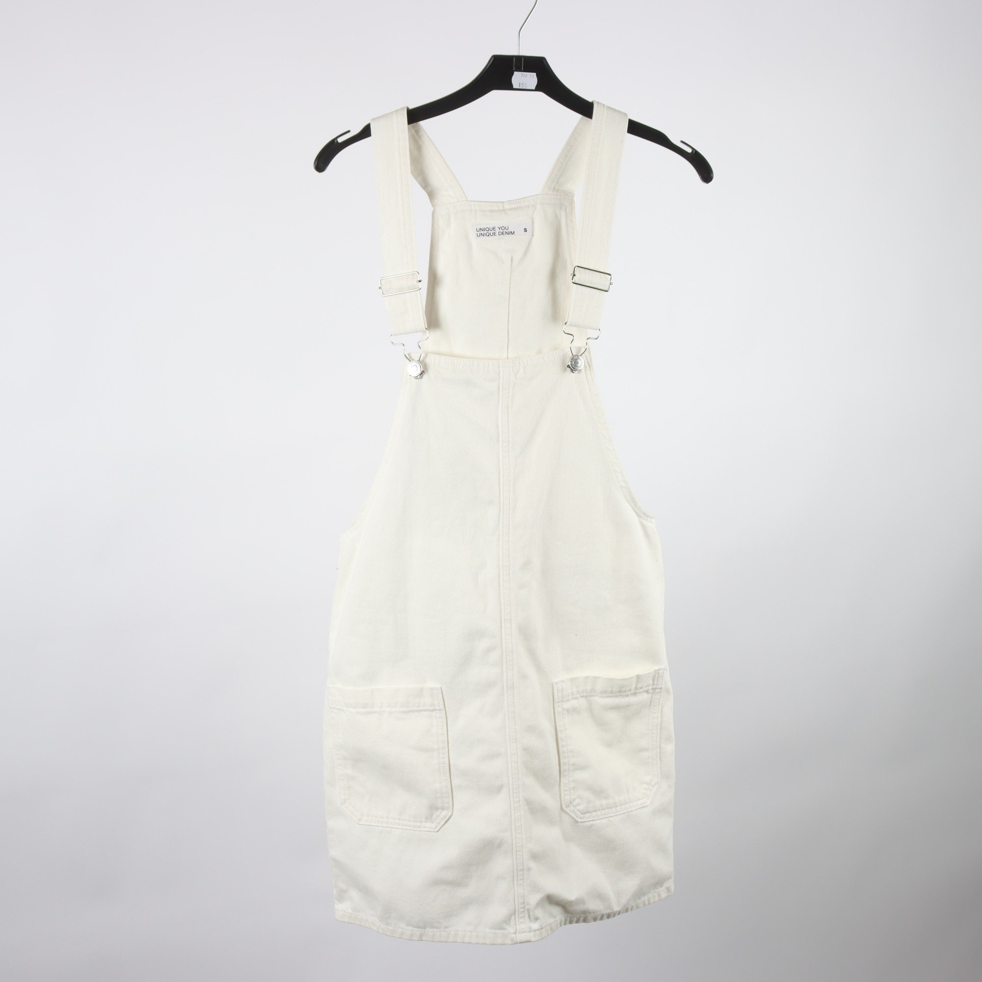Jeansklänning, Uniqlo, vit, stl. S