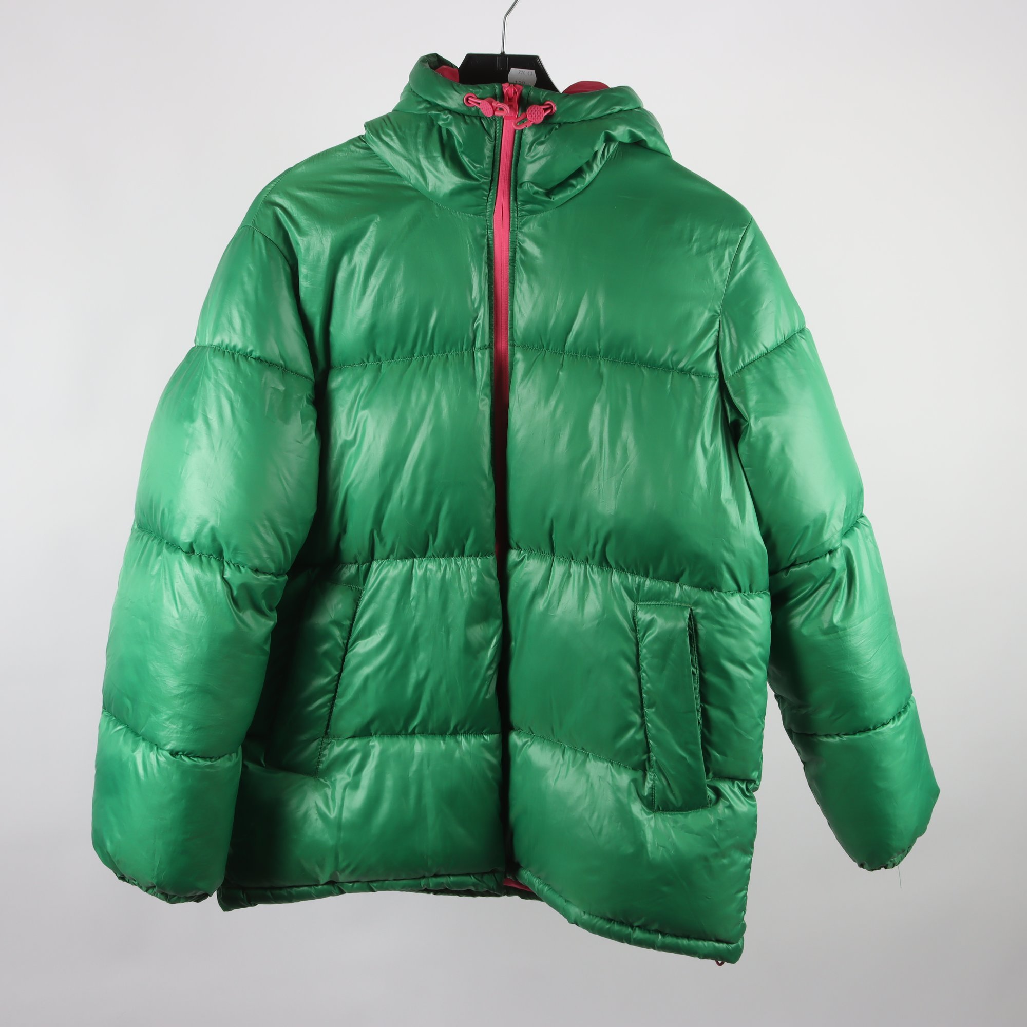 Jacka, H&M, grön, rosa, stl. S