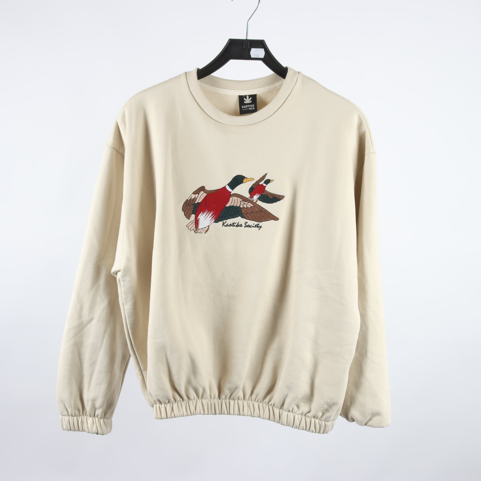 Sweatshirt, Kaotiko Bcn, beige, stl. S