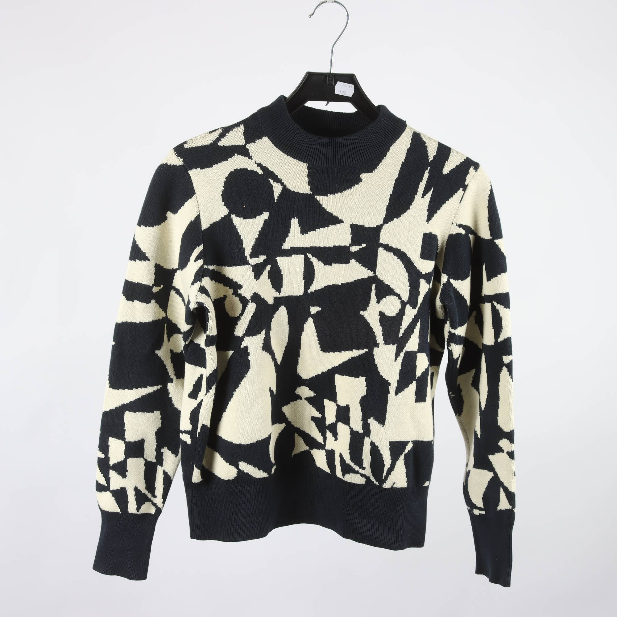 Tröja, Monki, blå, vit, mönstrad, stl. XS